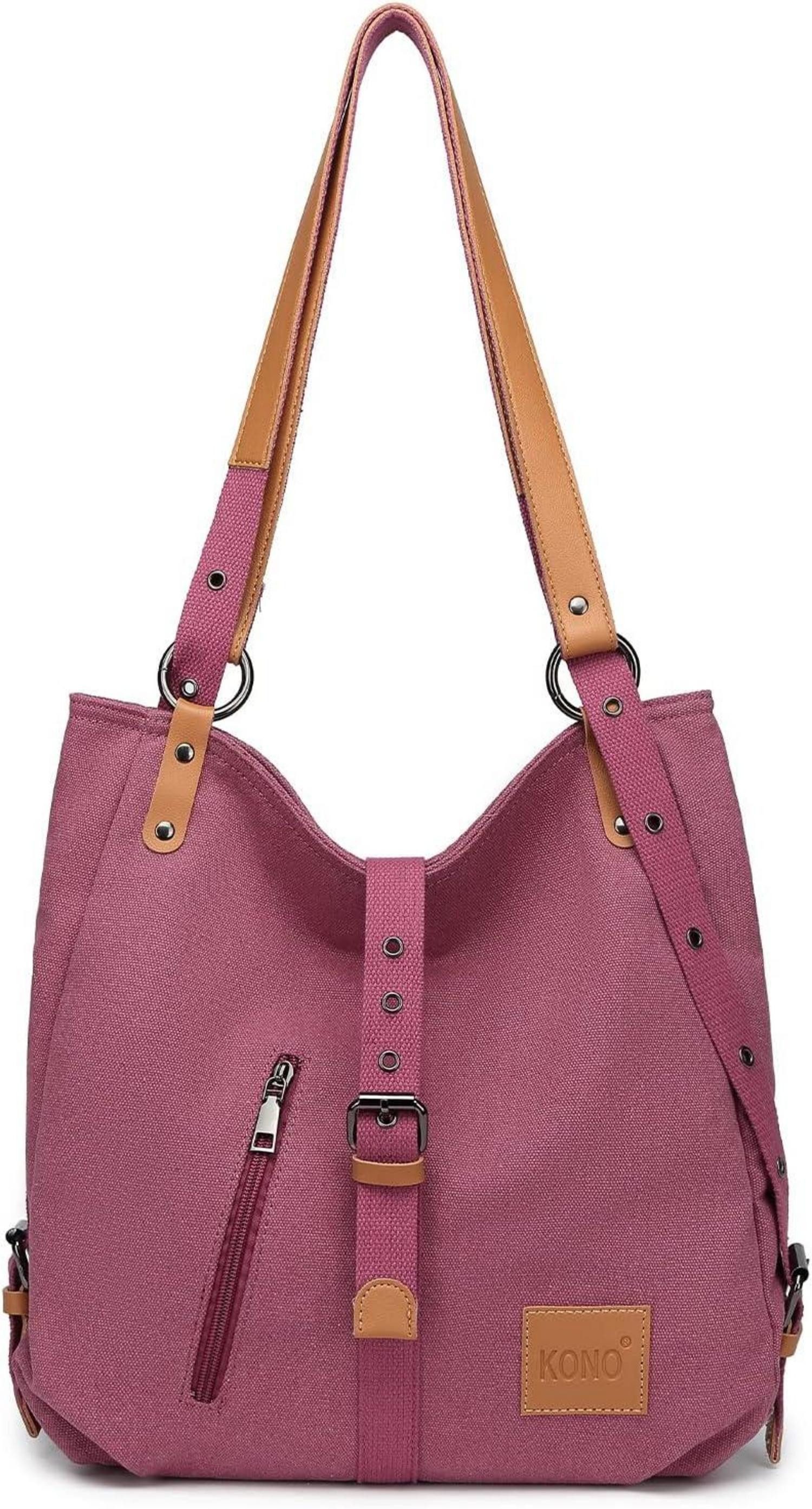 Henkeltasche Henkeltaschen Canvas Rucksack Damen Groß Handtaschen Anti Diebstahl