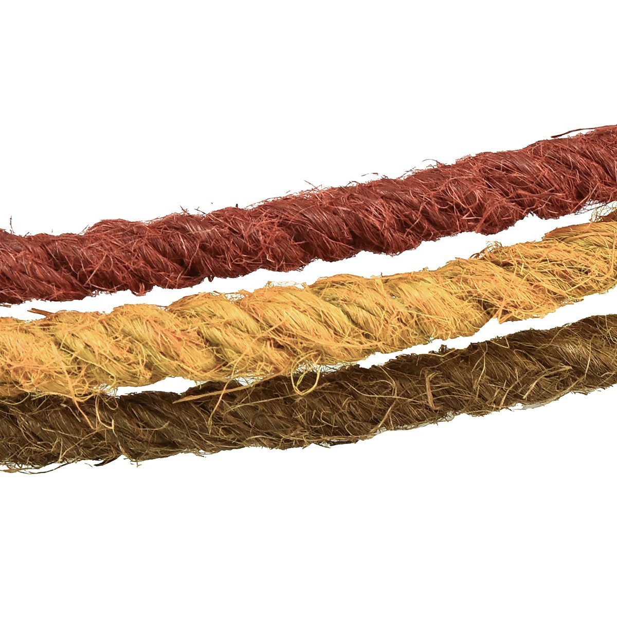 Florists Products Streudeko Dekoring Jute Ring Boho Dekoration Gelb Ocker Braun Ø30cm 3er, 3 Stück