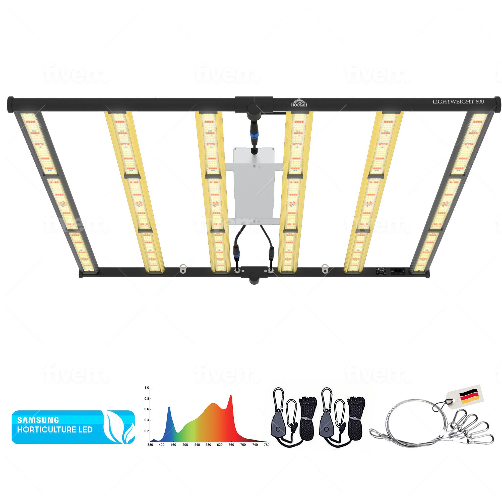 THE HOOKAH Pflanzenlampe SAMSUNG GrowLampe Lampe LED Light Vollspektrum UV+ günstig online kaufen