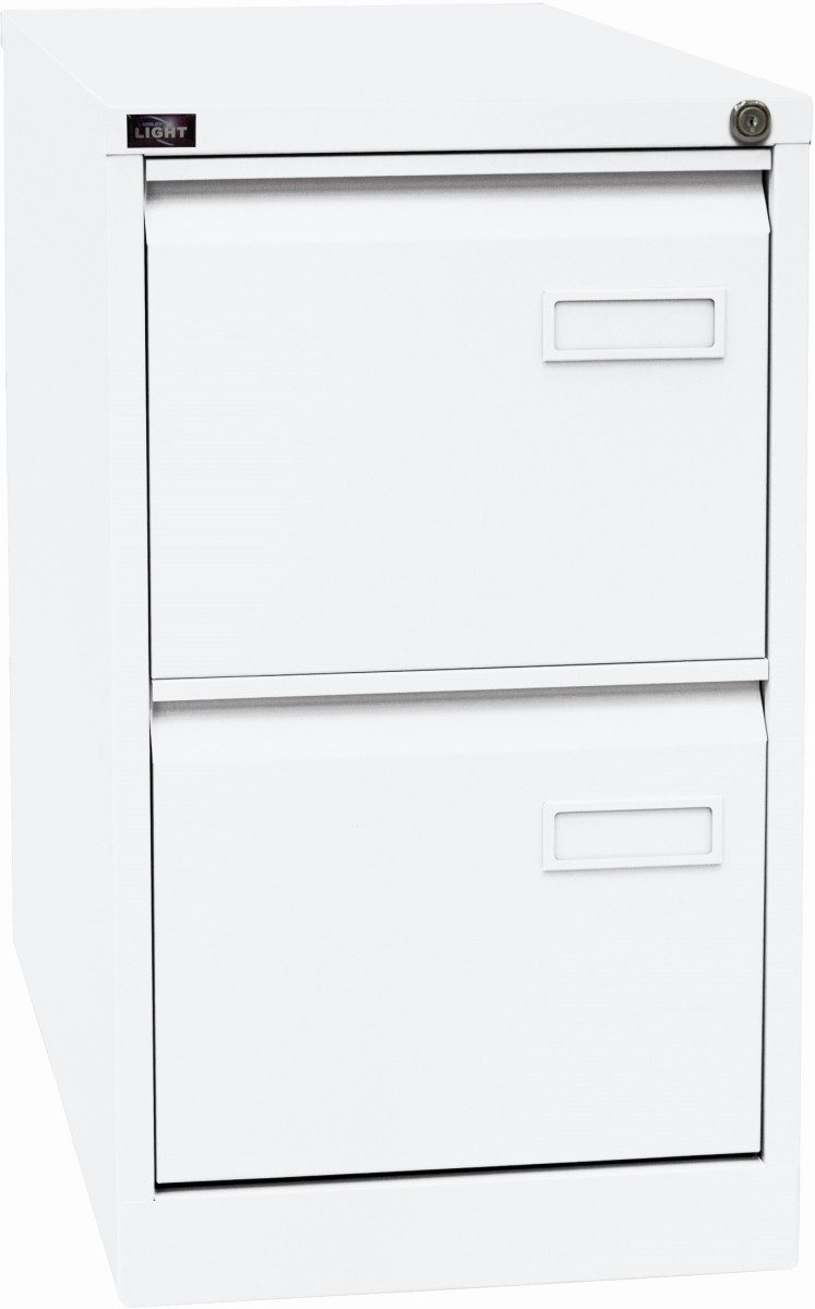 Bisley Hängeregisterschrank Hängeregistraturschrank Light 2 Schübe 1-bahnig verkehrsweiß