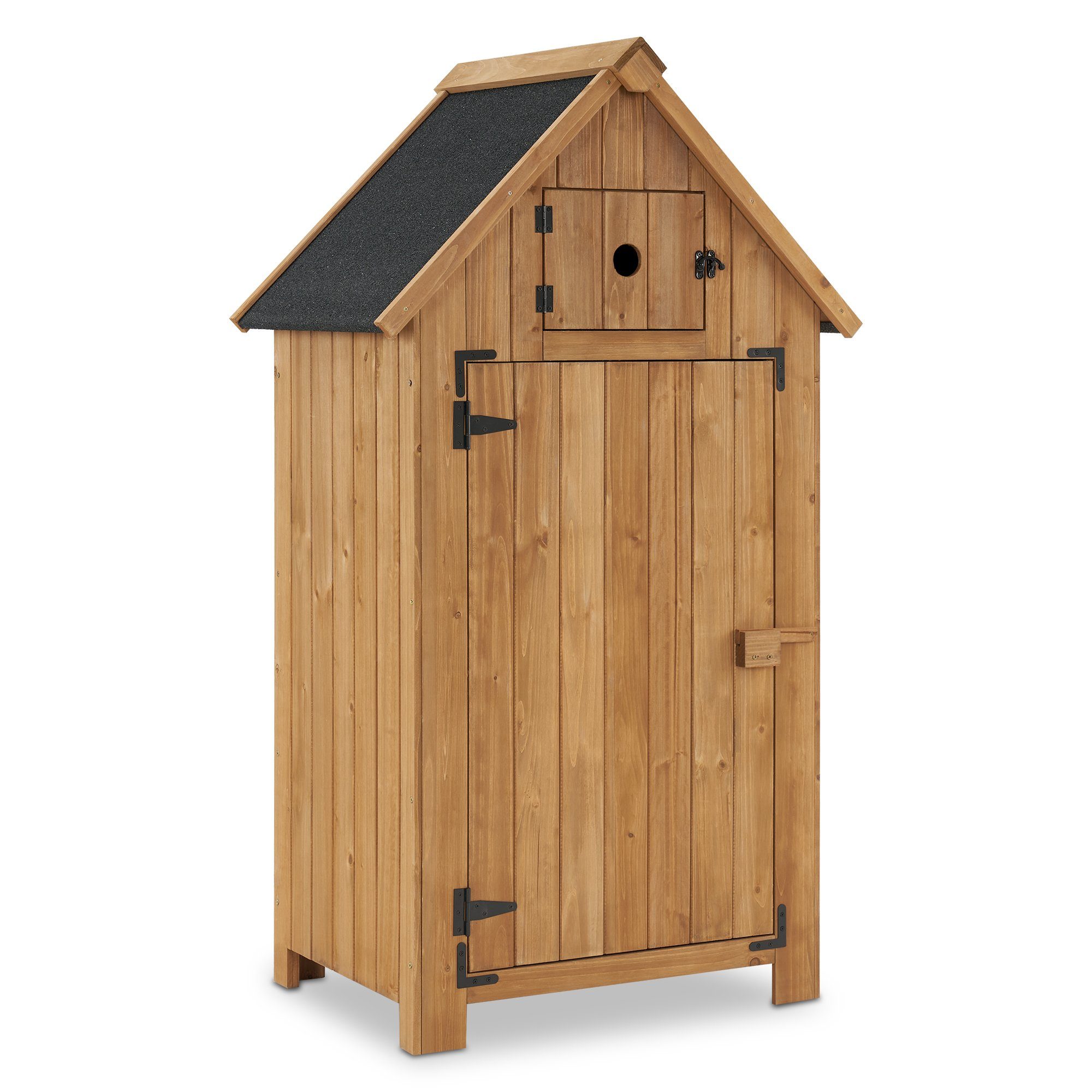 MCombo Gerätehaus M MCombo Gartenschrank Holz Klein 0733, Outdoor Gartenhaus, Gerätehaus, Wetterfest, für Balkon & Terrasse, 77×54×137cm