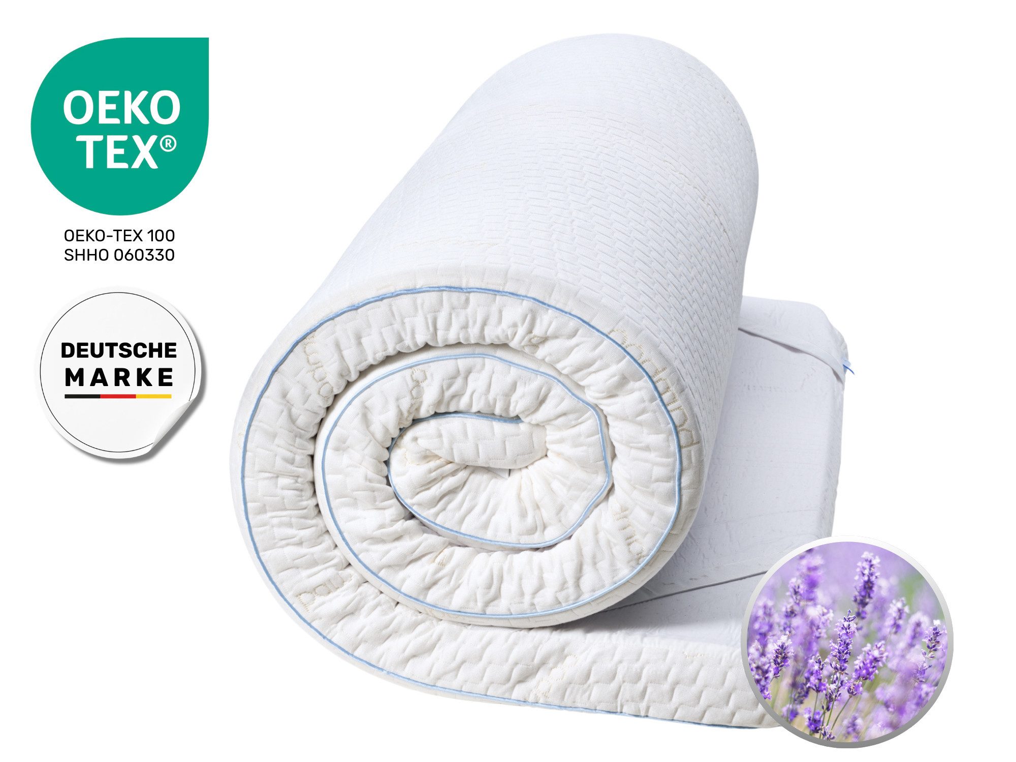 Dailydream, Topper Edition Lavendel, Memory Foam, H 1/2, Druckentlastend, (Lavendel Edition), Lavendel-Bezug: gemütliche Nächte & …