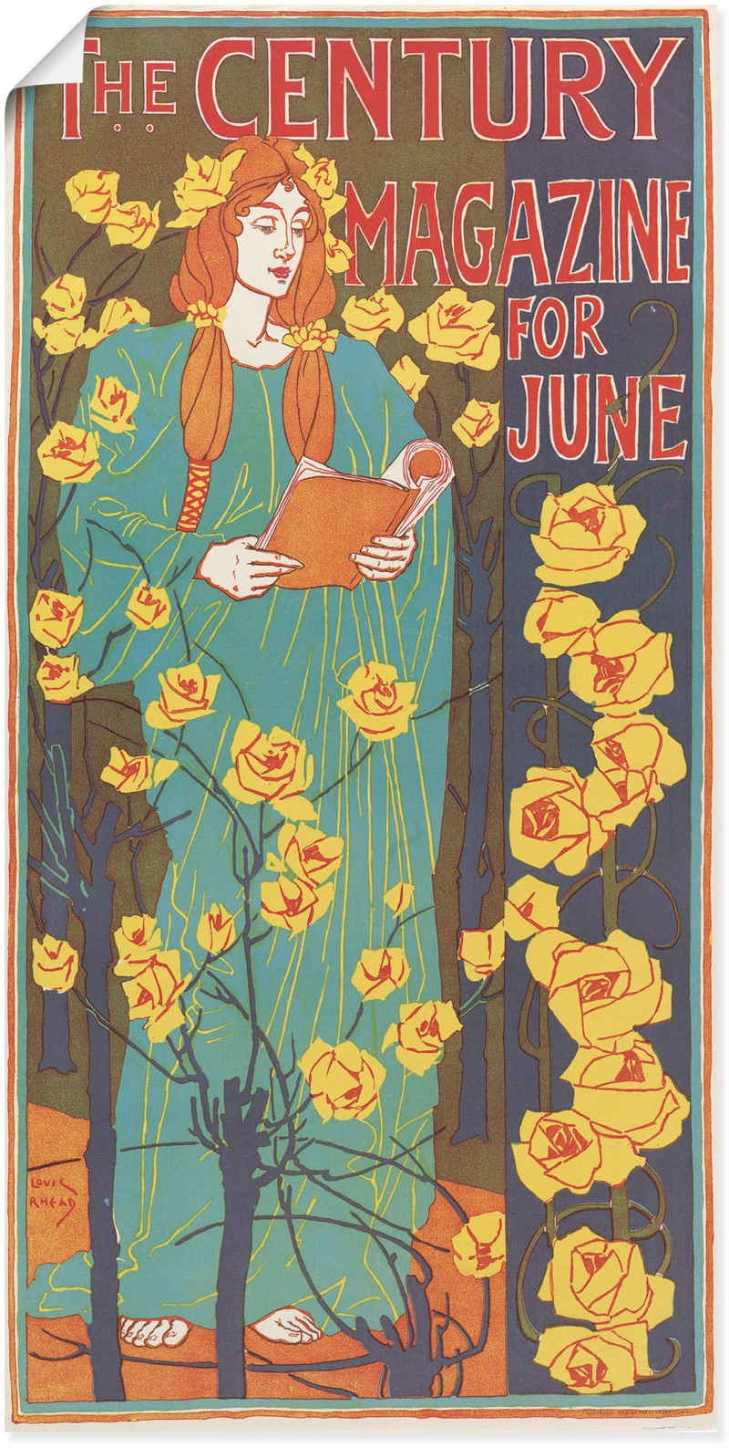 Artland Wandbild The Century Magazine: June, Magazincover (1 St), als Poster, Wandaufkleber in verschied. Größen