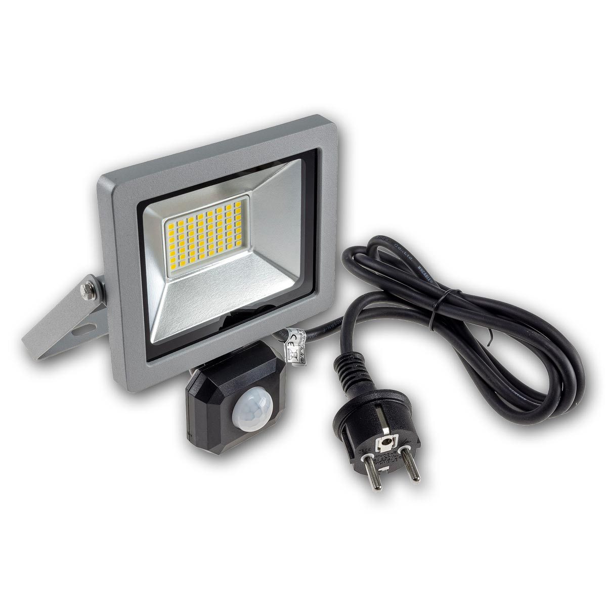 ChiliTec LED Flutlichtstrahler LED-Fluter SlimLine"CTF-SLT30 PIR" 30W 2960lm IP44, daylight/tageslichtweiß – Bild 5 von 5
