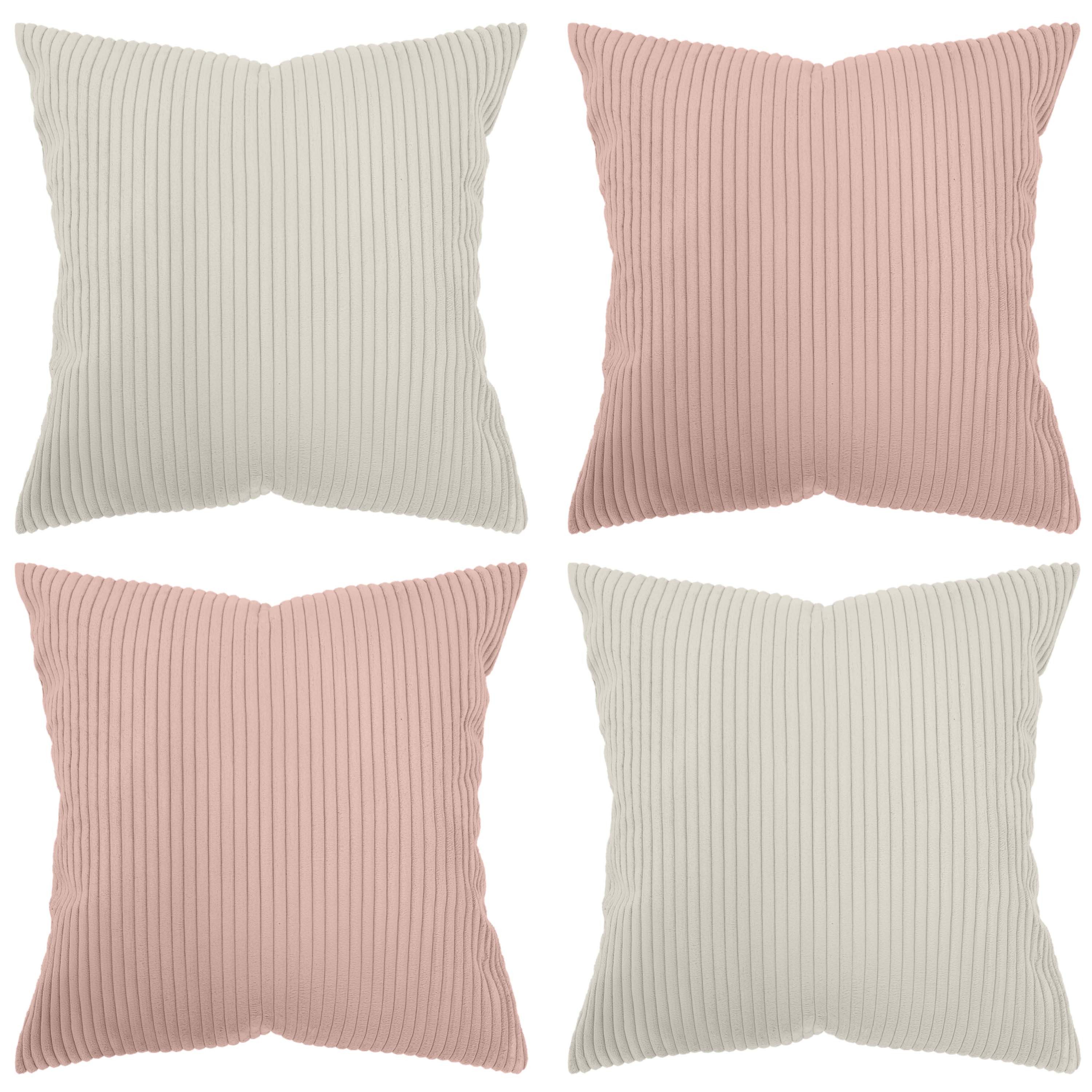 Amilian Kissenhüllen - 4er Set Kissenbezug - Zierkissenbezüge - Kissenbezüg günstig online kaufen