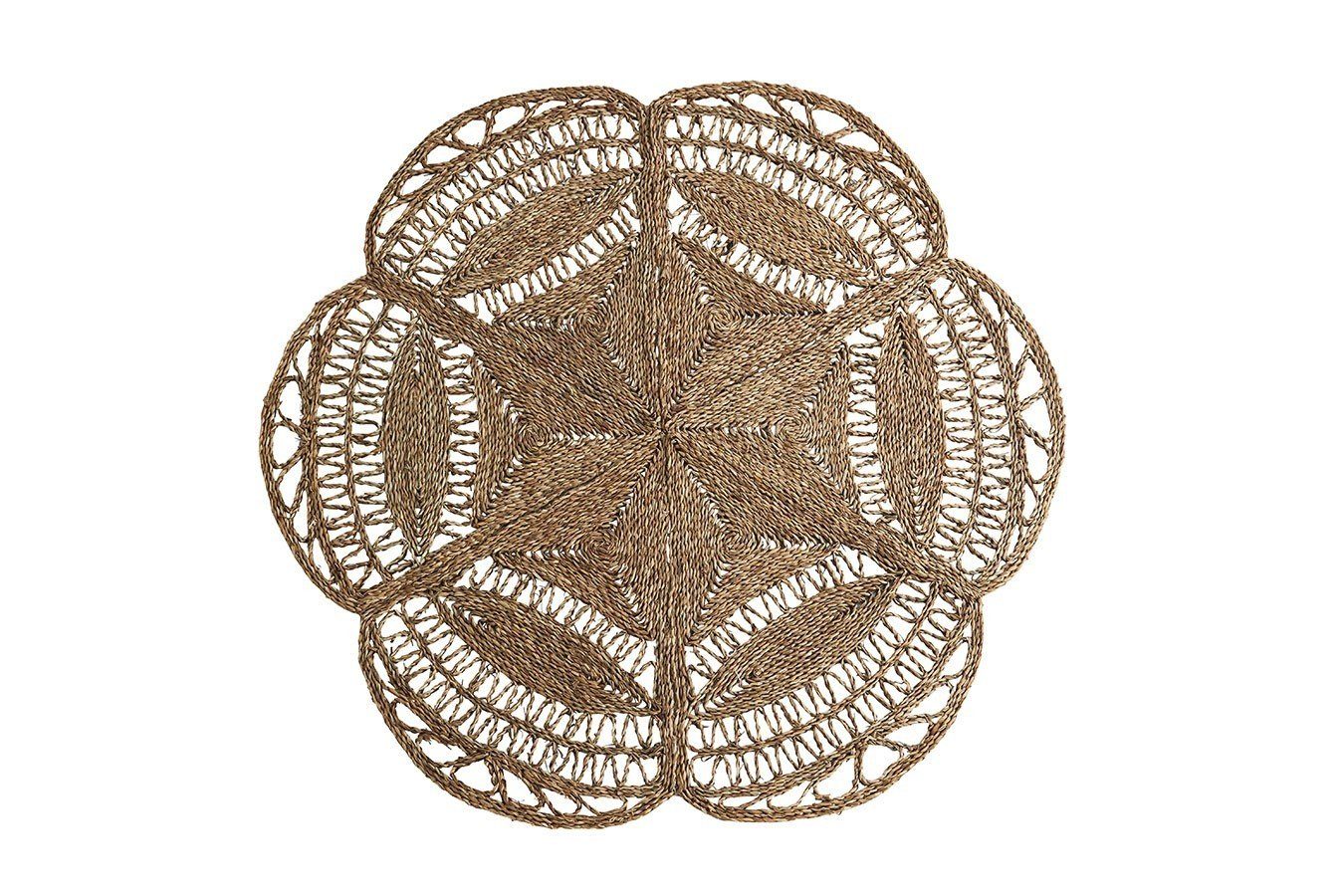 Madam Stoltz Teppich Teppich Seegras rund D 150 cm, Höhe: 1 mm