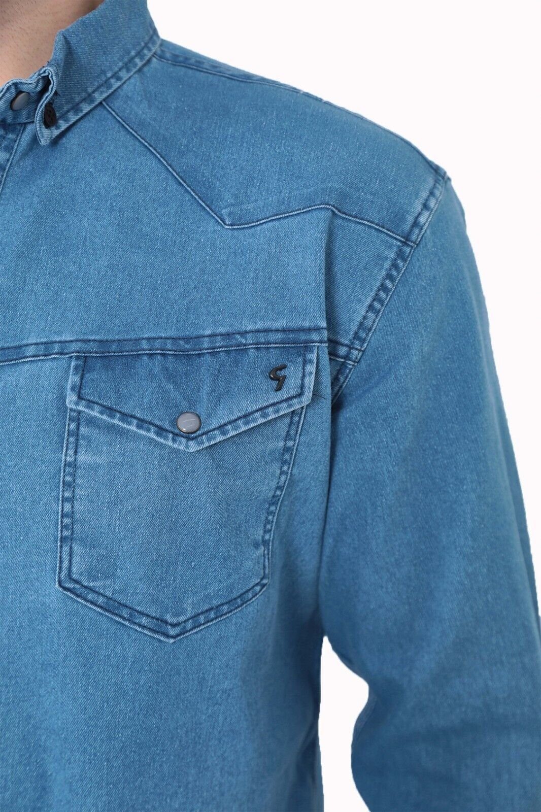 Megaman Jeans Langarmhemd Herren Hemd Basic günstig online kaufen