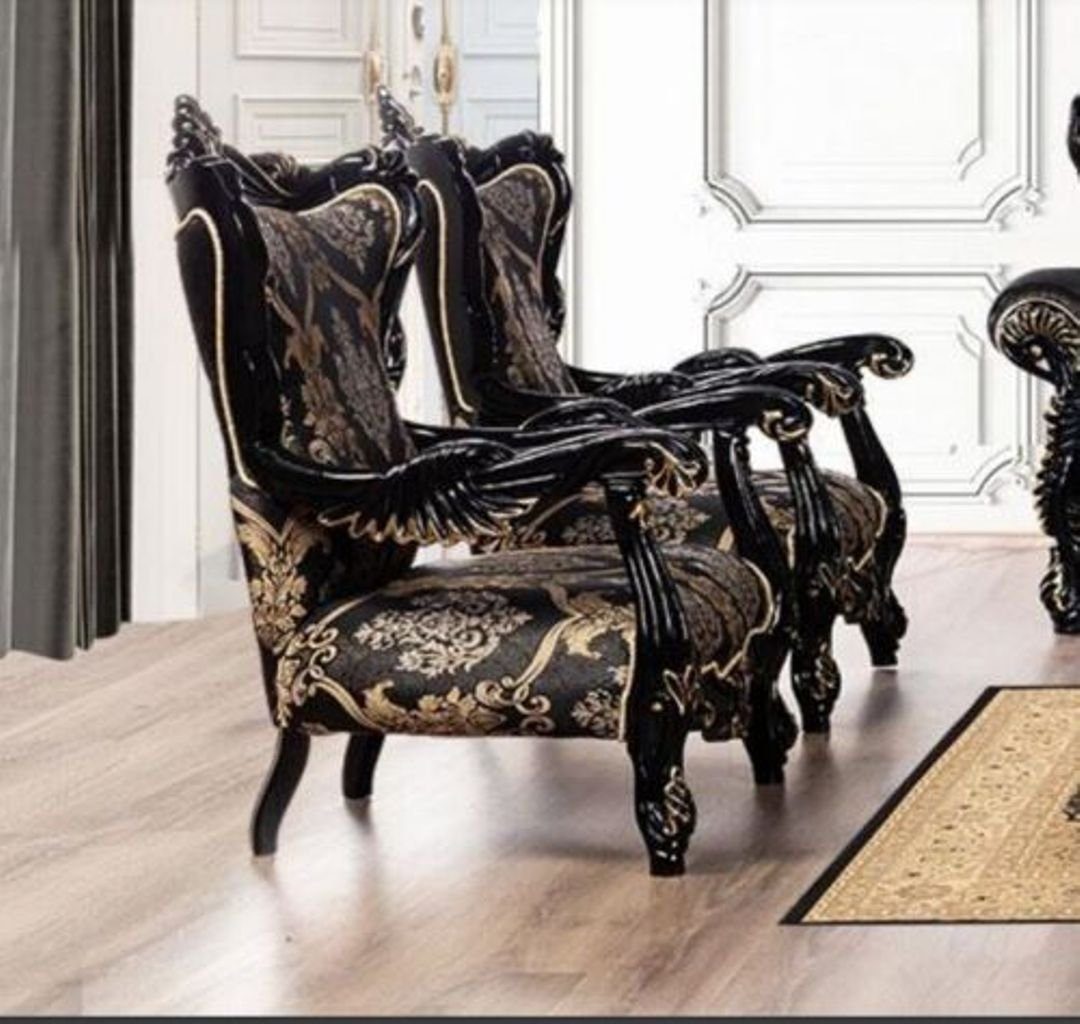 Sitz Stoff Sitzer Sessel, Luxus JVmoebel Ohrensessel Barock Design Sessel Polster