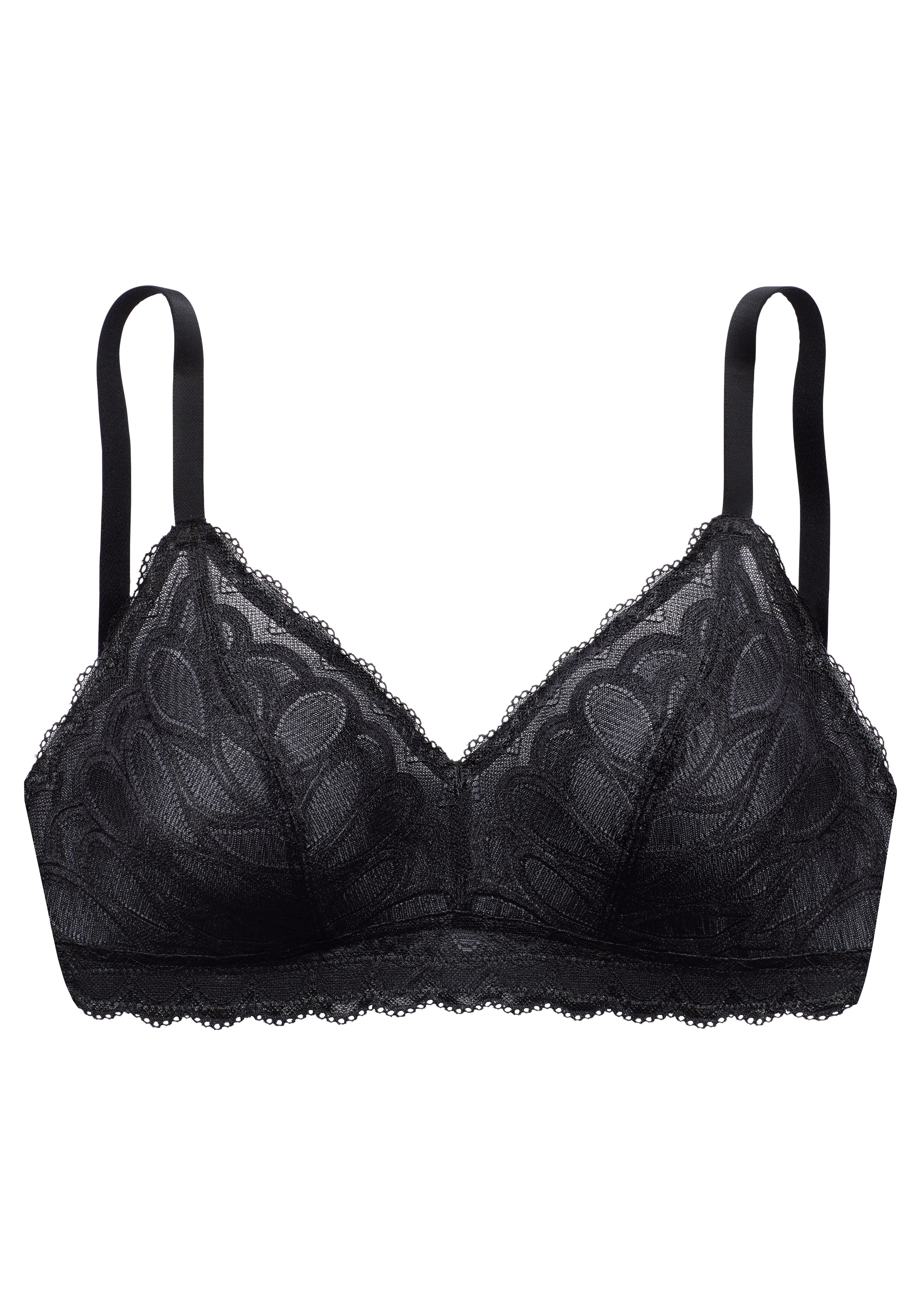 Vivance by Lascana Bralette-BH, Spitzen-BH, BH ohne Bügel, aus Spitze und feinem Mesh, bequemer BH, große Größen – Bild 2 von 4