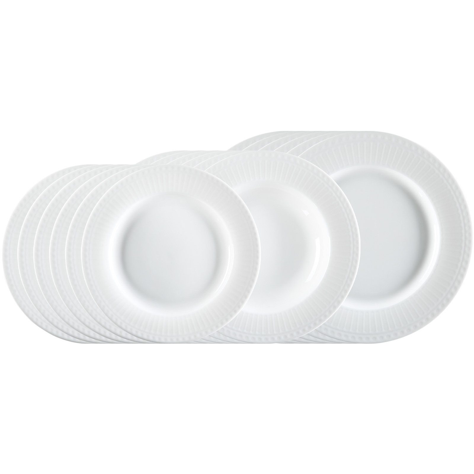 Ritzenhoff & Breker Tafelservice Sofia Teller-Set 18er Set (18-tlg), 6 Personen, Porzellan