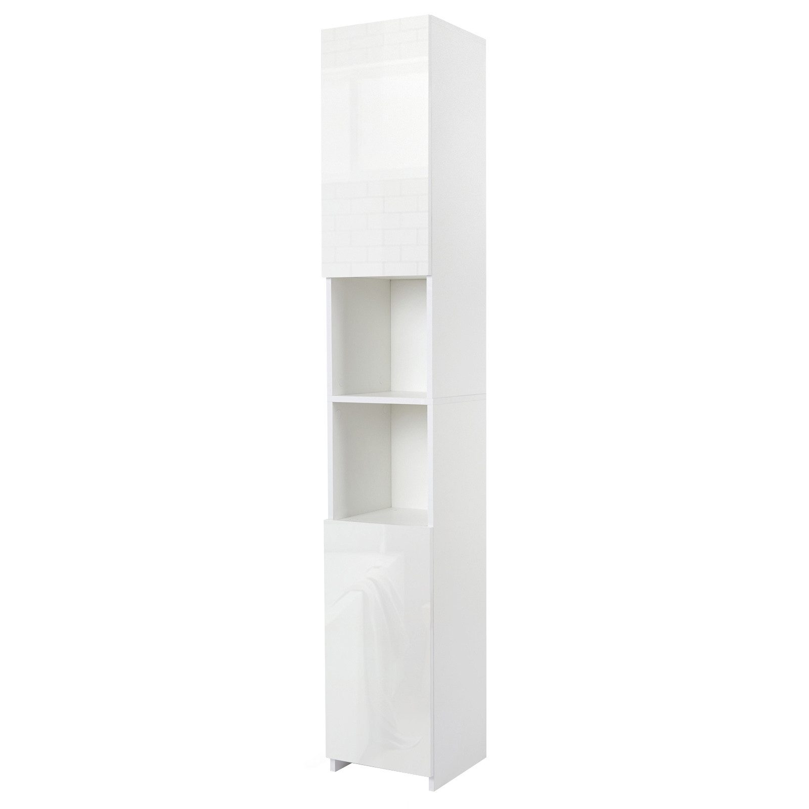 Mondeer Hochschrank Badschrank mit 2 Hochglanz günstig online kaufen