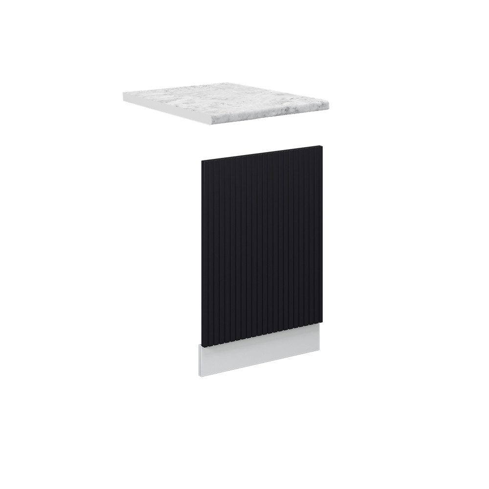 Vicco Frontblende Fame-Line, Schwarz gestreift/Weiß, 45 cm, AP Marmor (1 St)