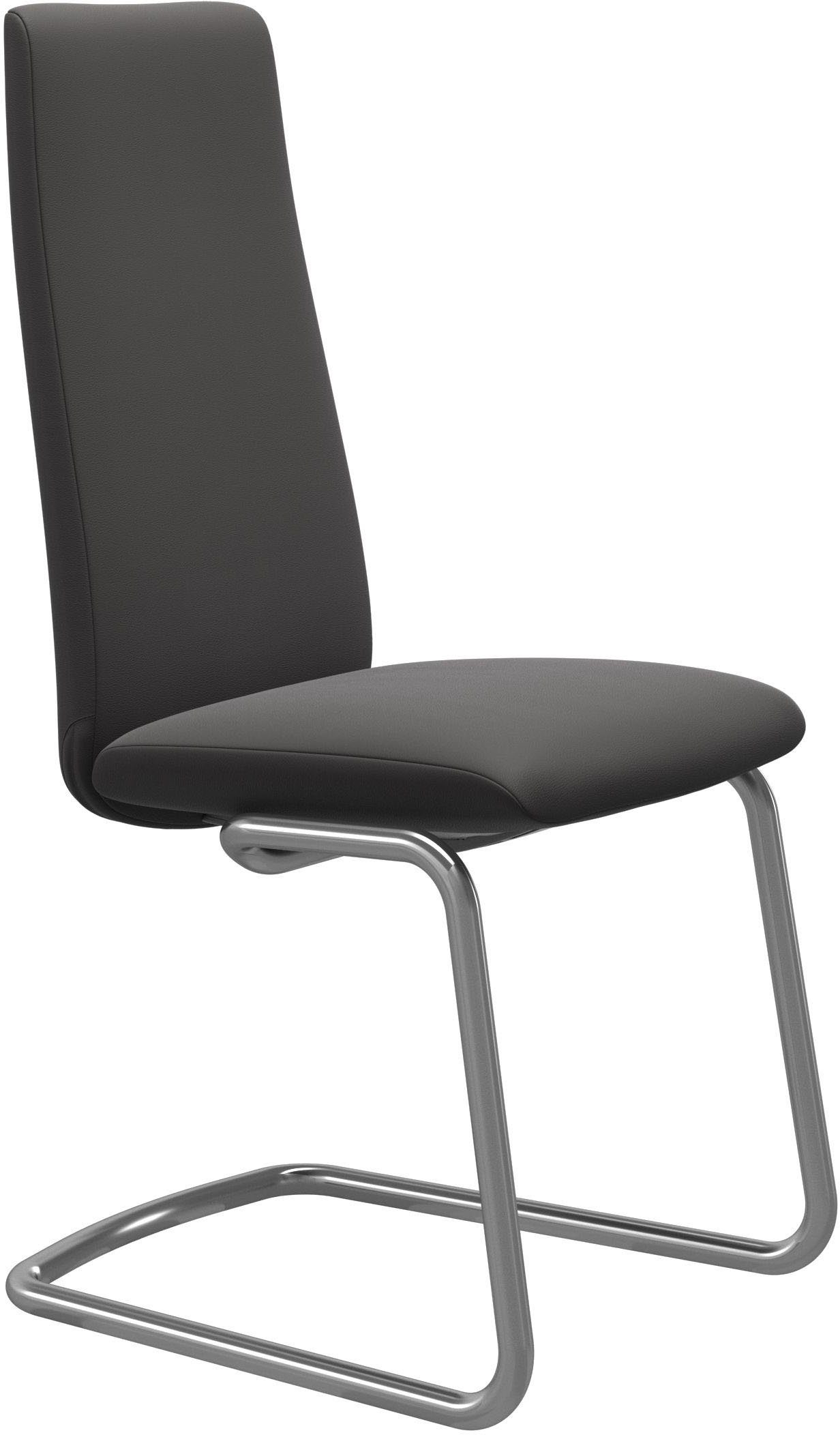 mit in aus Beinen Chrom Stahl Laurel, Polsterstuhl Back, Stressless® Größe glänzend M, High