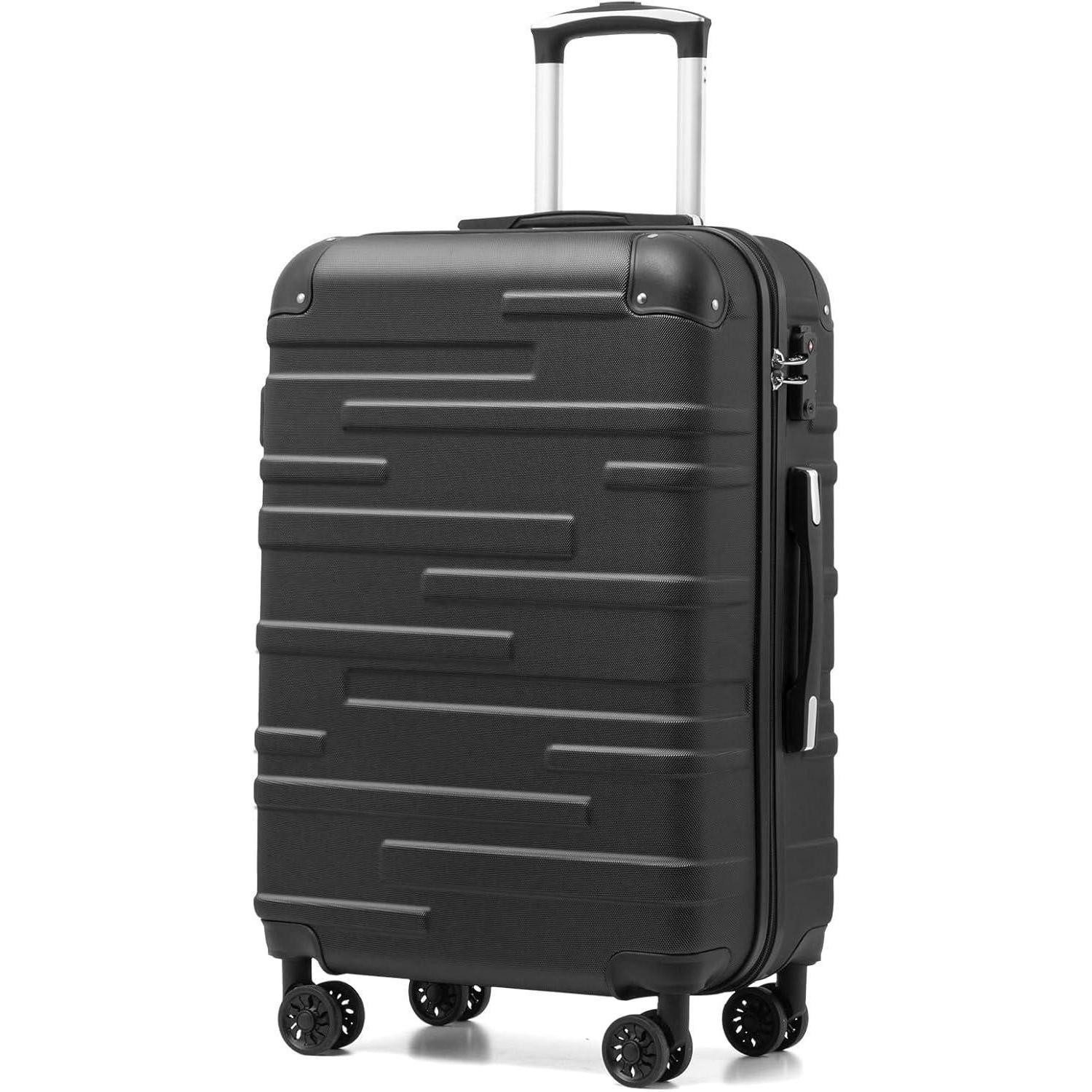Hartschalen-Trolley Hartschalen-Koffer ABS Material TSA-Schloss Erweiterbar 4 Rollen