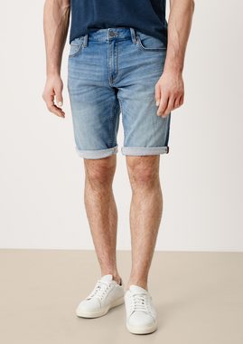 s.Oliver Bermudas Jeans-Bermuda York / Regular Fit / Mid Rise / Straight Leg Waschung, Label-Patch