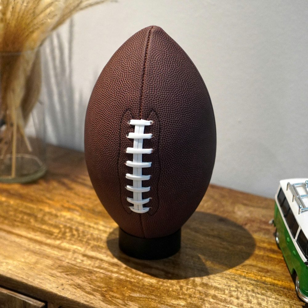 40YARDS Basketballständer American Football Standring – Massiver Metall-Ringständer, in mattschwarz mit 45°-Innenkanten für sicheren Halt
