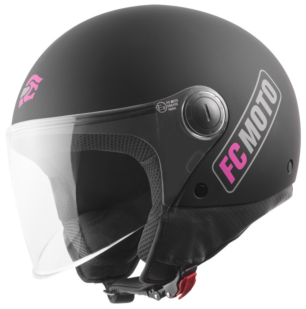 FC-Moto Motorradhelm Square-RS Jethelm, Herausnehmbares Innenfutter