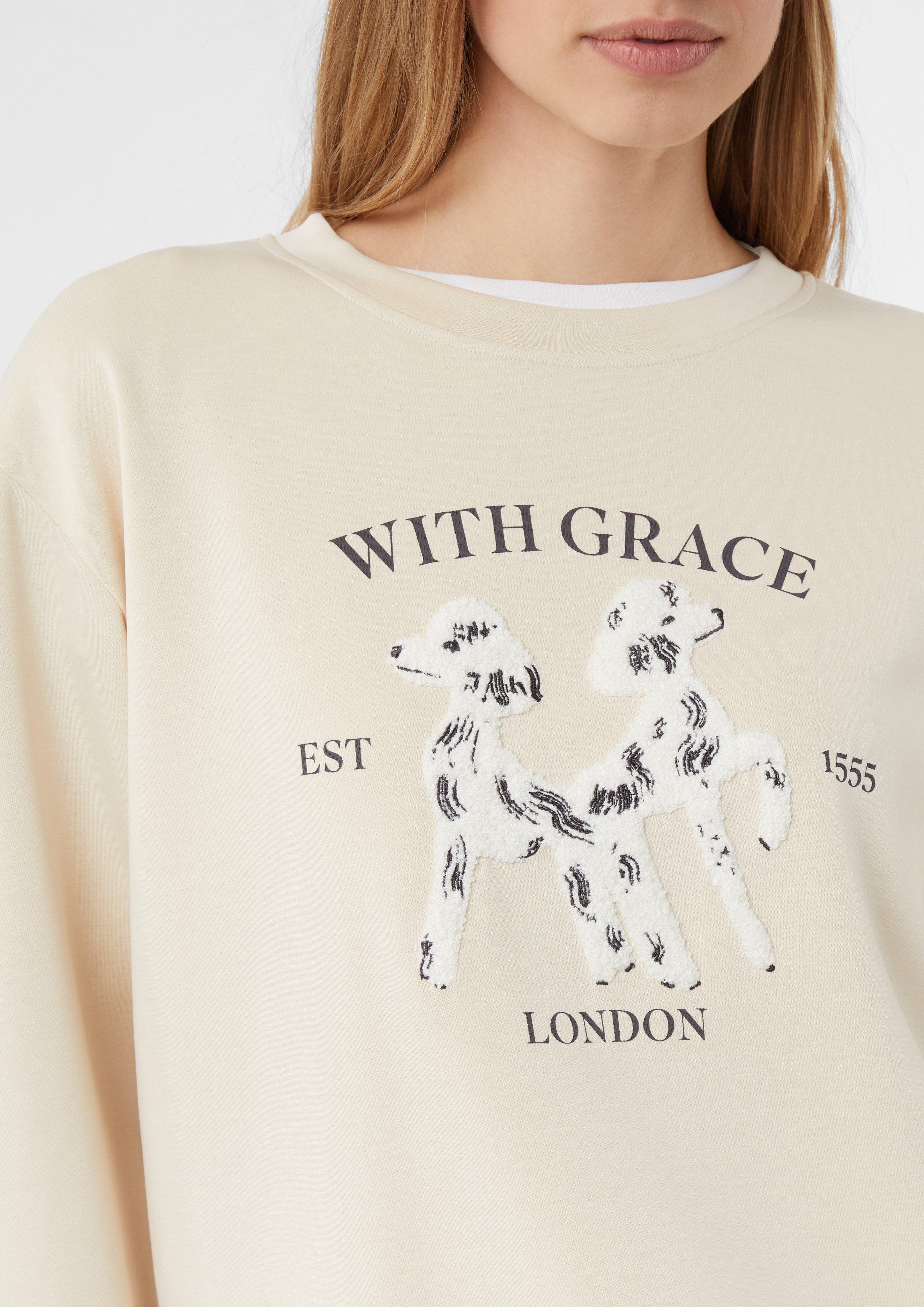 comma Sweatshirt Sweatshirt im Relaxed Fit günstig online kaufen
