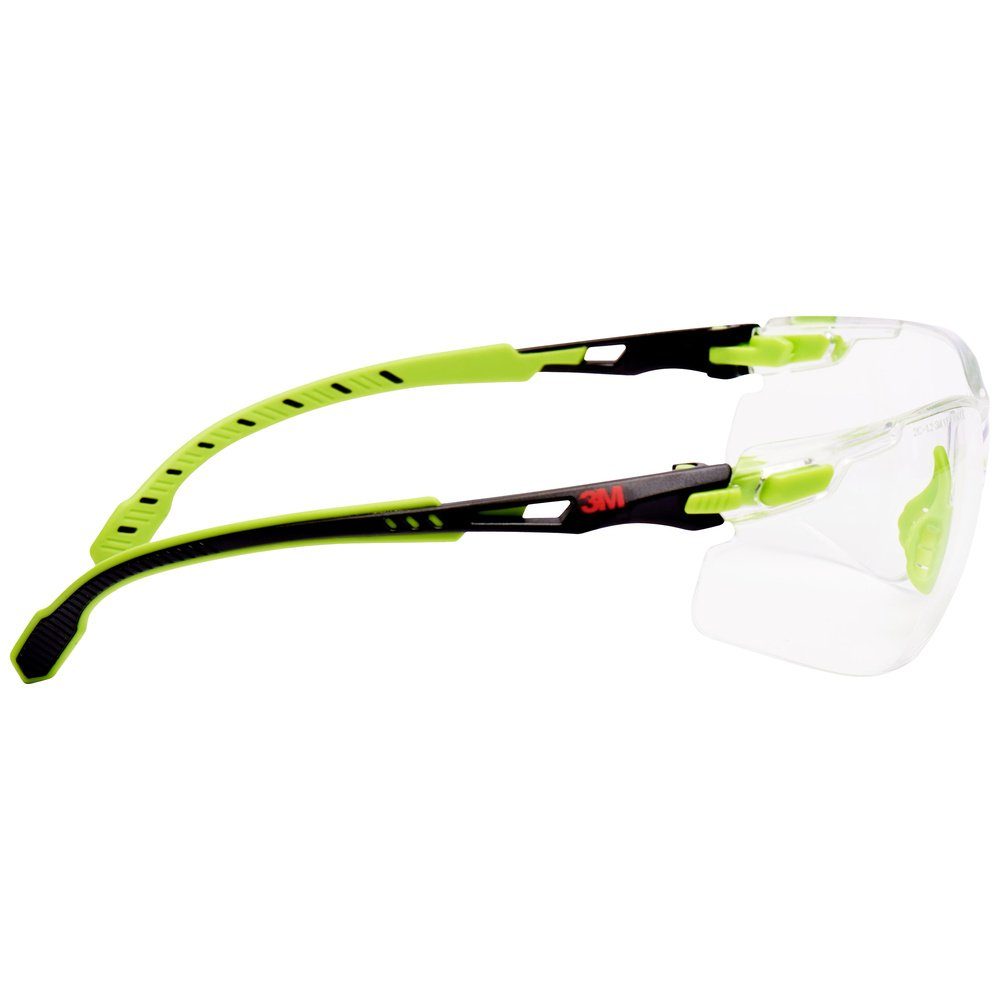 3M Arbeitsschutzbrille 3M Solus S1201SGAF Schutzbrille mit Antibeschlag-Schutz Grün, Schwarz