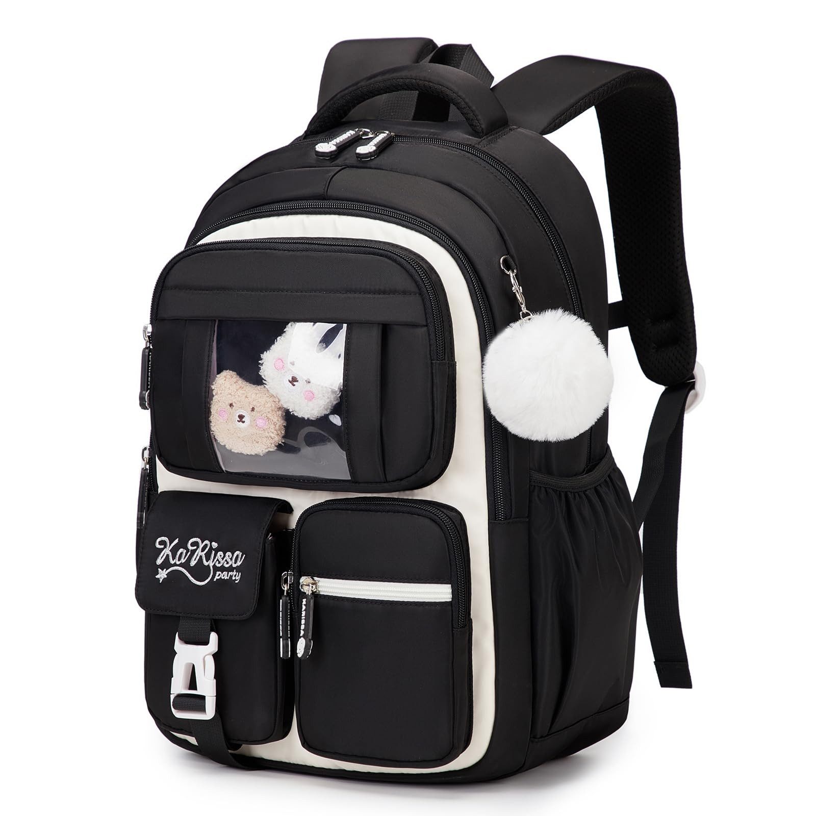 MOPUEA Schulrucksack Rucksack Schulrucksack Wasserabweisend Gepolstert Bequem