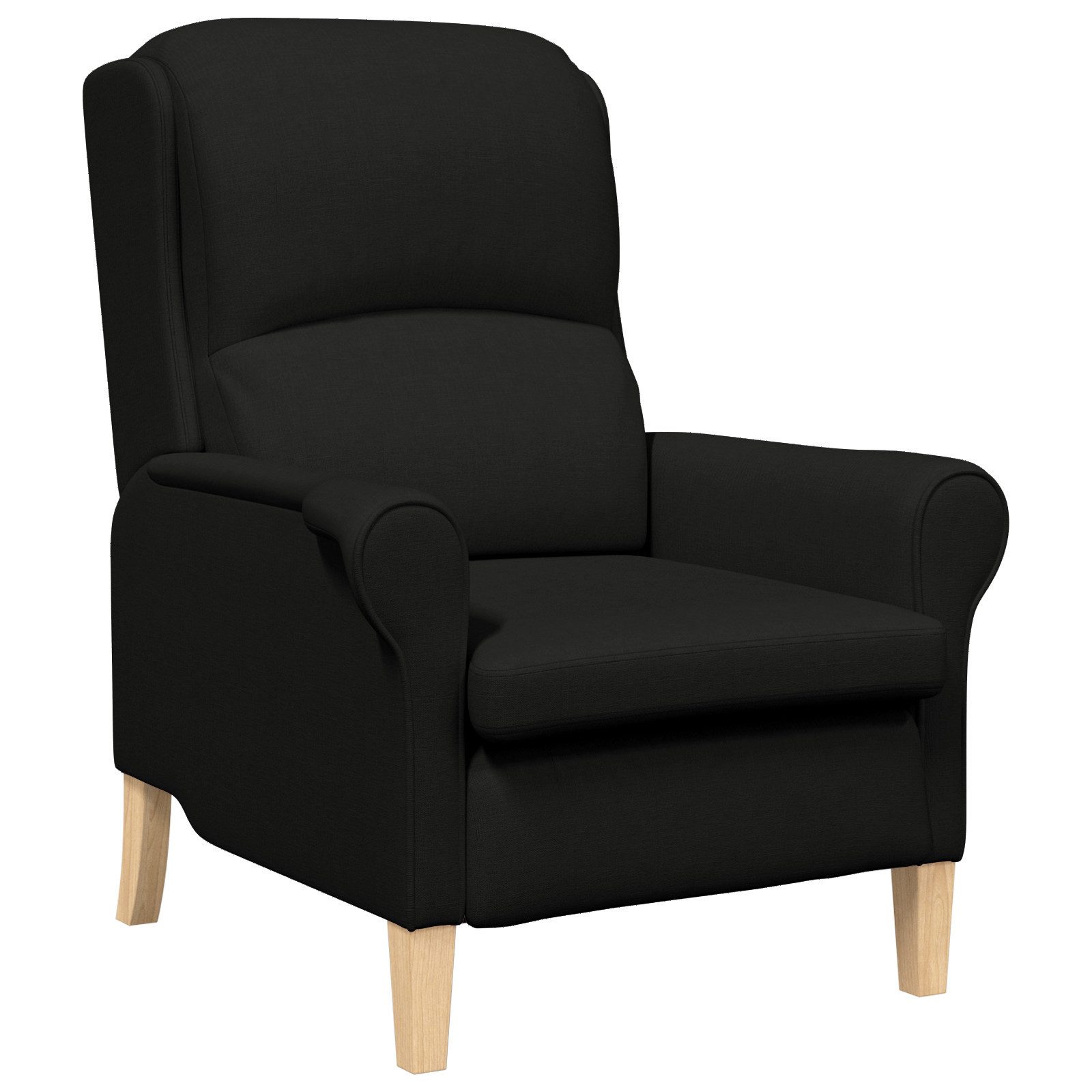 vidaXL Sessel Moderner Sessel Schwarz Polyesterstoff, günstig online kaufen