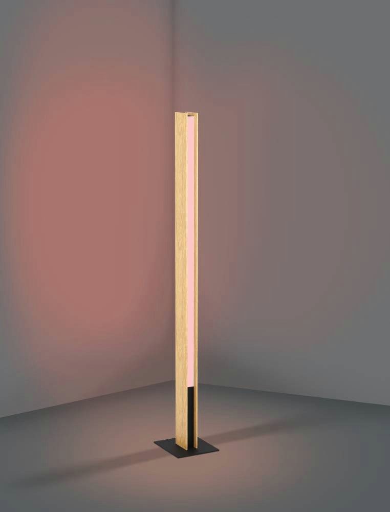 EGLO Stehlampe ANCHORENA-Z, Bluetooth, CCT - über Fernbedienung, Dimmfunktion, Ein-/Ausschalter, Farbsteuerung, Farbwechsel, Memoryfunktion, Nachtlichtfunktion, RGB, Smart Home, Weckerfunktion, dimmbar über Fernbedienung, mehrere Helligkeitsstufen, LED wechselbar, Farbwechsler, Timer, App / Sprachsteuerung Alexa, 150 cm, exkl. Fernbedienung