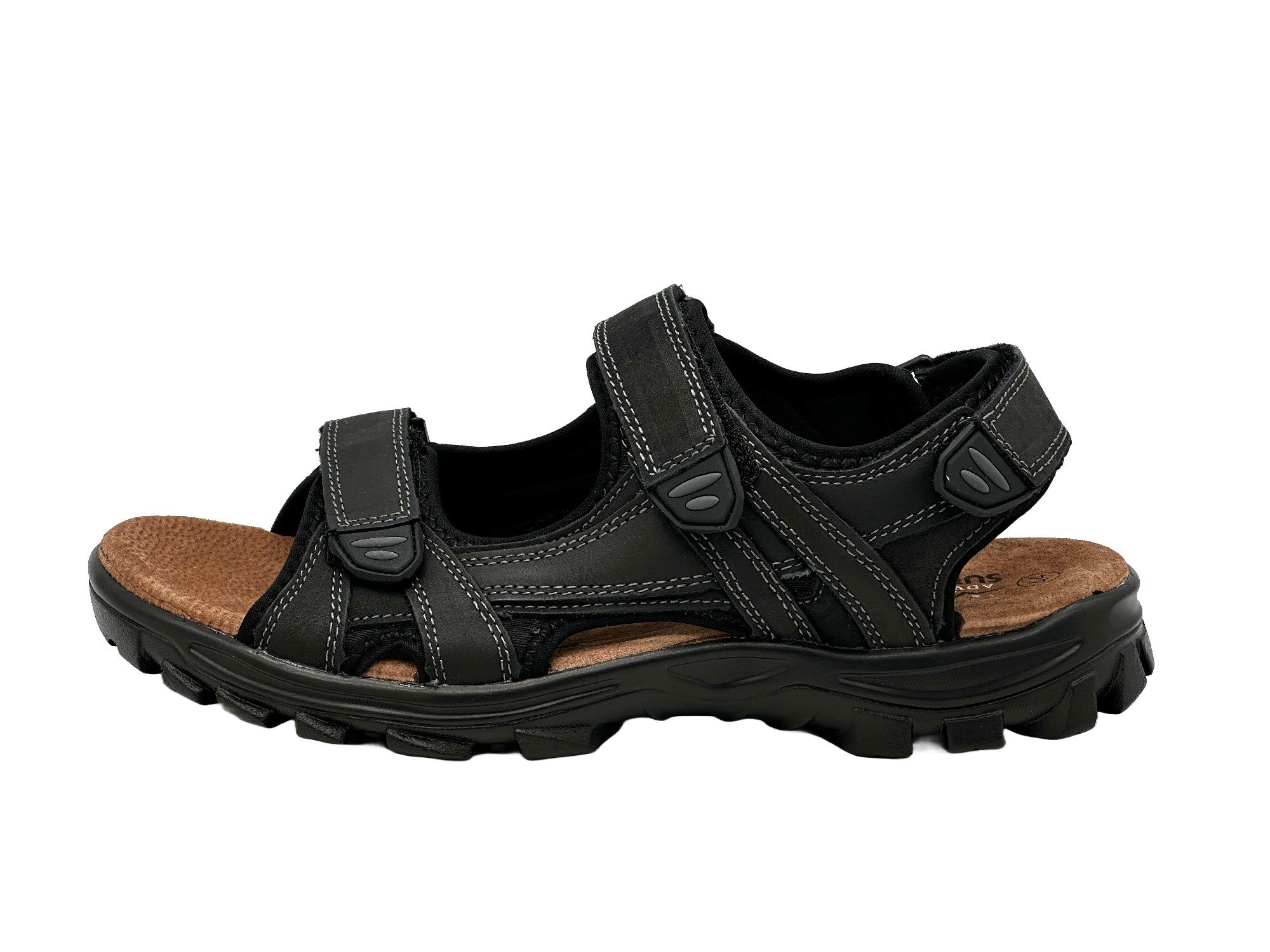 Nowaland Herren Trekkingsandalen aus Leder mit günstig online kaufen