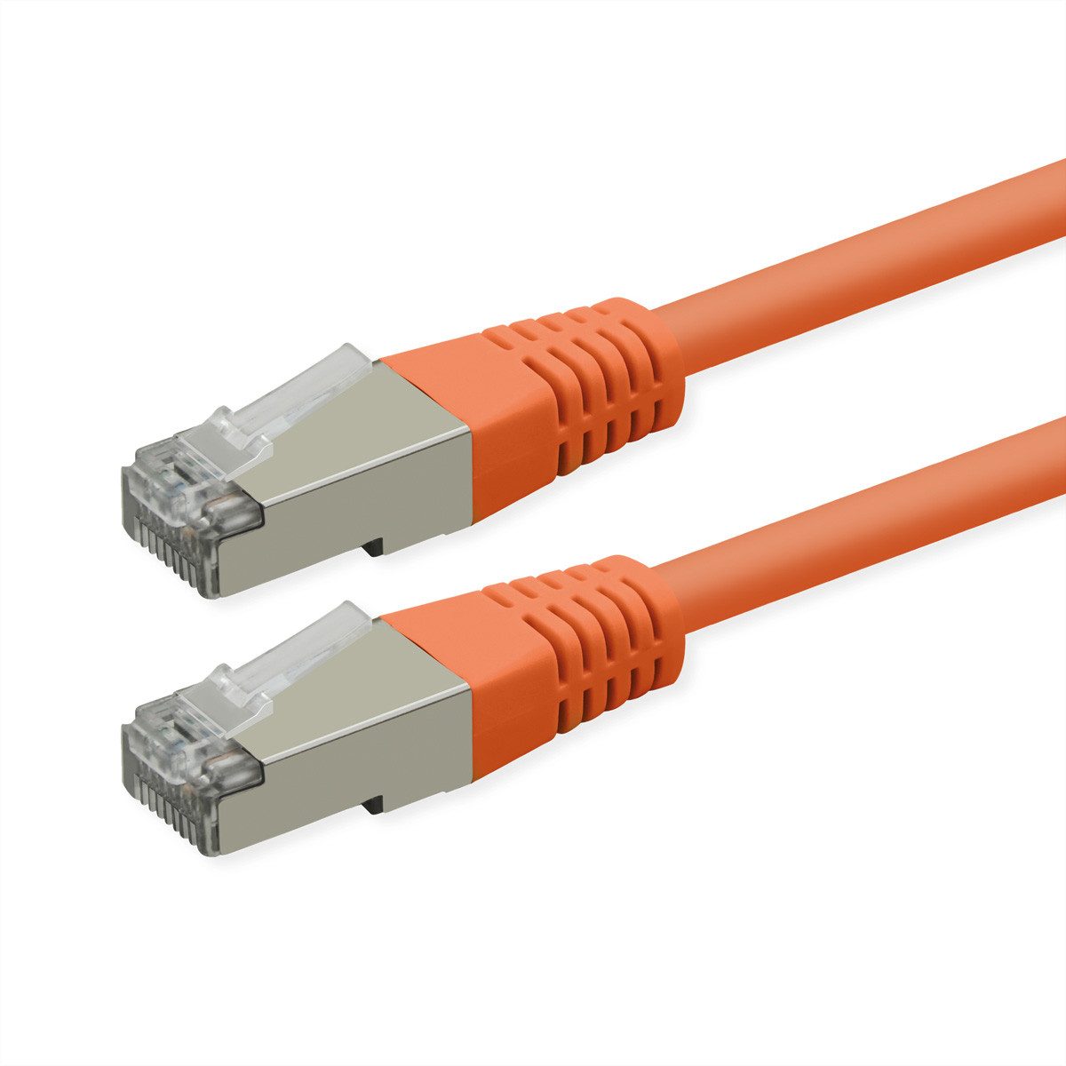 ROLINE Patchkabel Cat.6 (Class E) LAN-Kabel, RJ-45 Männlich (Stecker), RJ-45 Männlich (Stecker) (30.0 cm), PoE, S/FTP (PiMF)