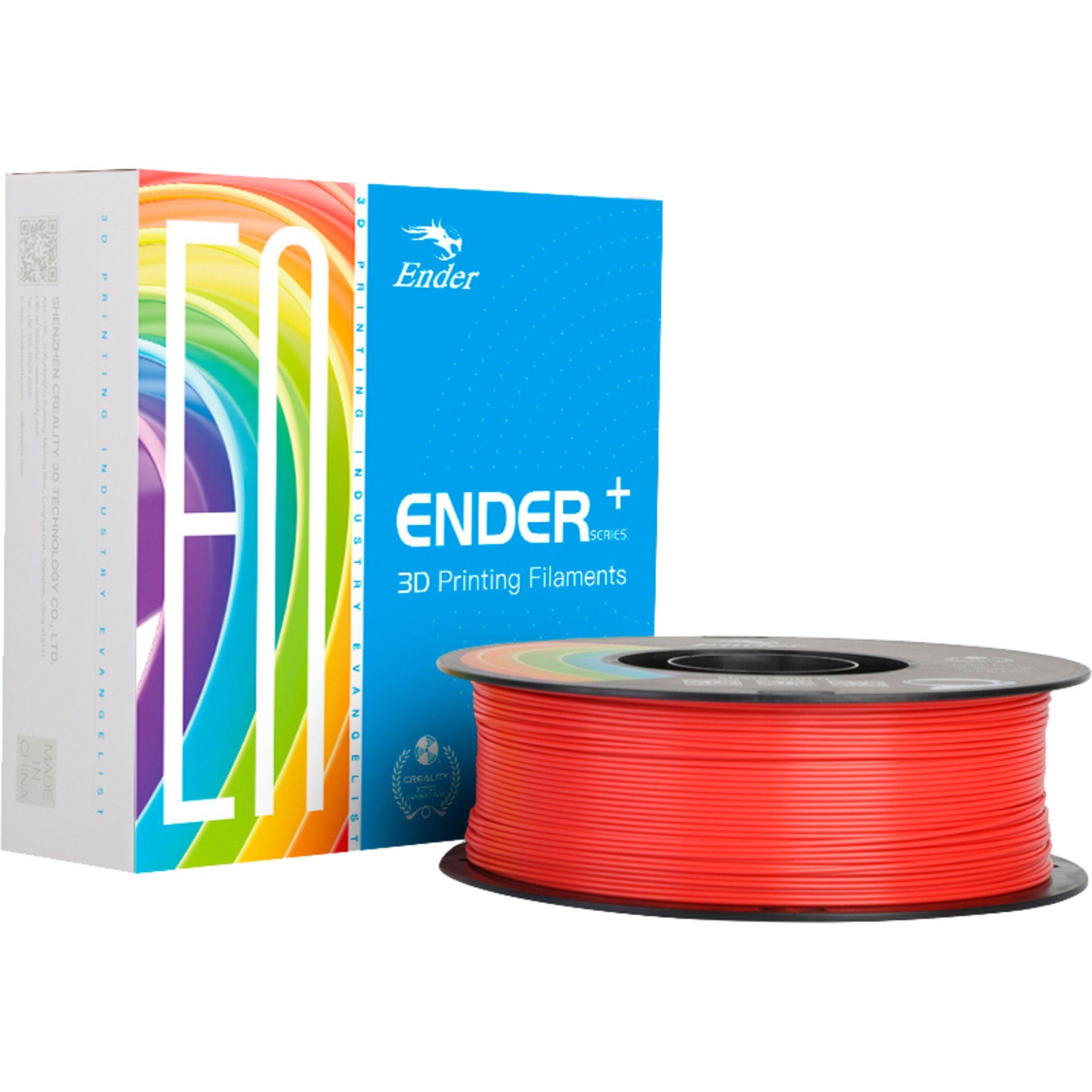 Creality 3D-Drucker Creality PLA+ Filament Red, 3D-Filament, (1 kg