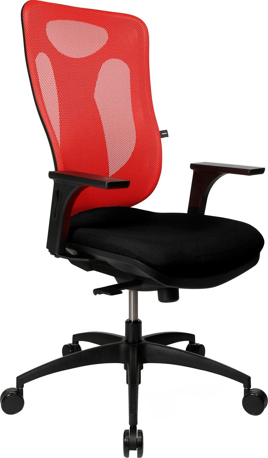 TOPSTAR Bürostuhl Net Pro 100 schwarz/rot