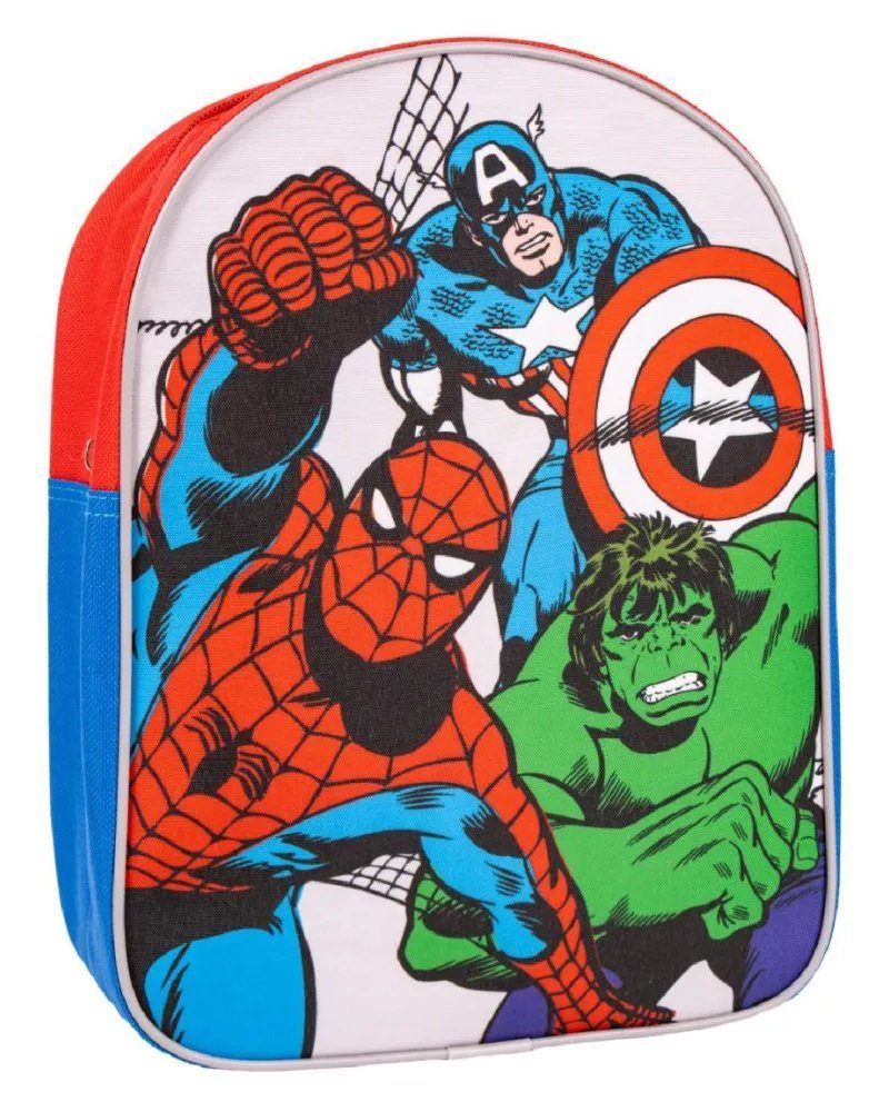 MARVEL Kinderrucksack Avengers Rucksack Superhelden Kindergarten Tagesmutter Tasche 29cm