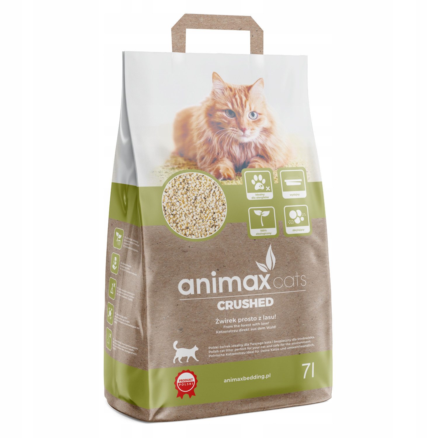 Animax Katzenstreu (1-tlg), Cats 20l klumpende zerkleinerte Holzstreu