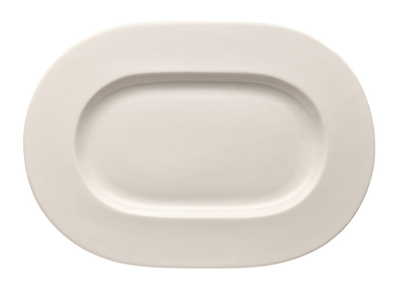 Rosenthal Servierplatte Brillance Weiss Platte 34 cm, Bone China, (Platten), Platten