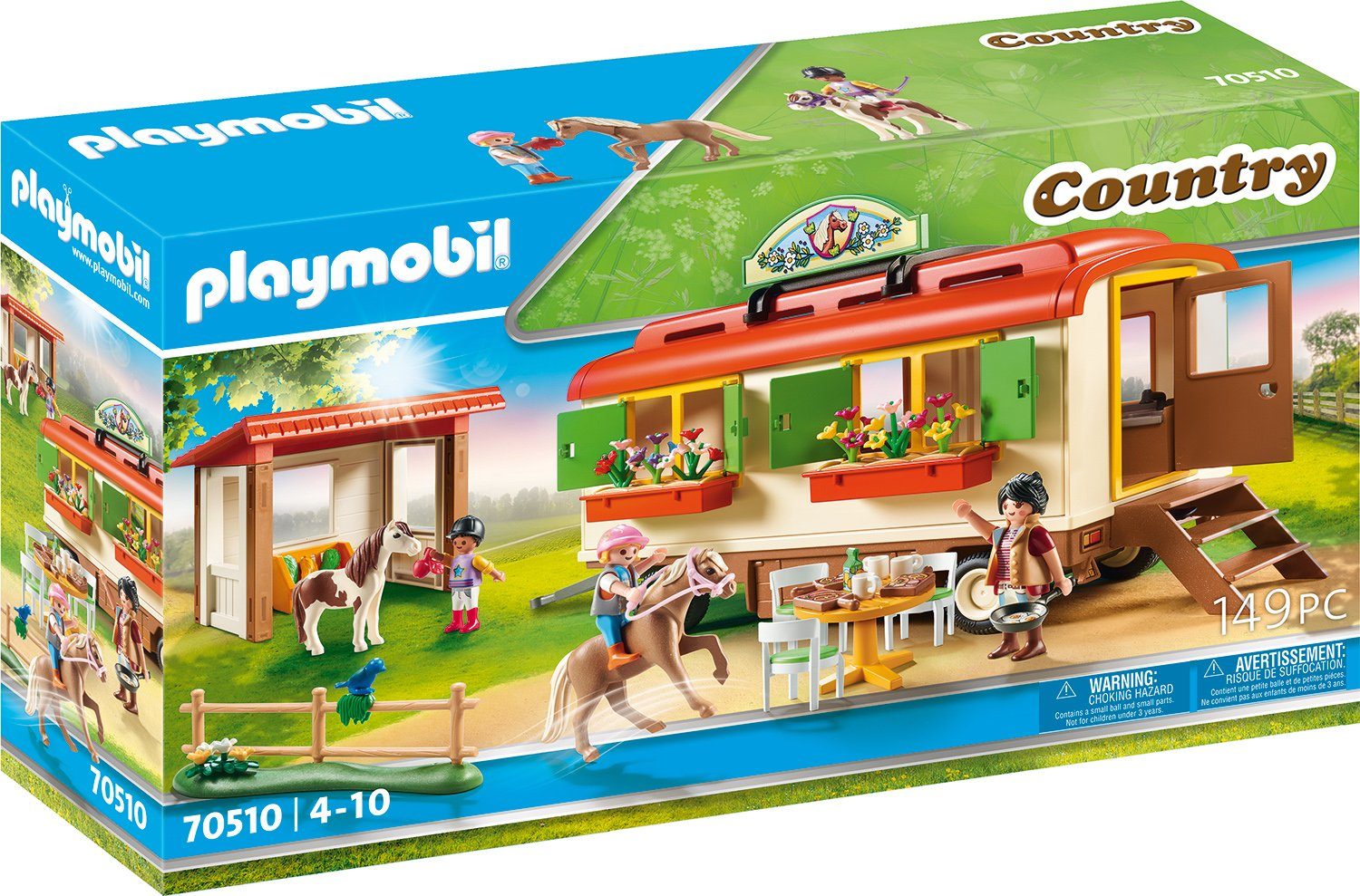 Image of PLAYMOBIL® 70510 Ponycamp-Übernachtungswagen