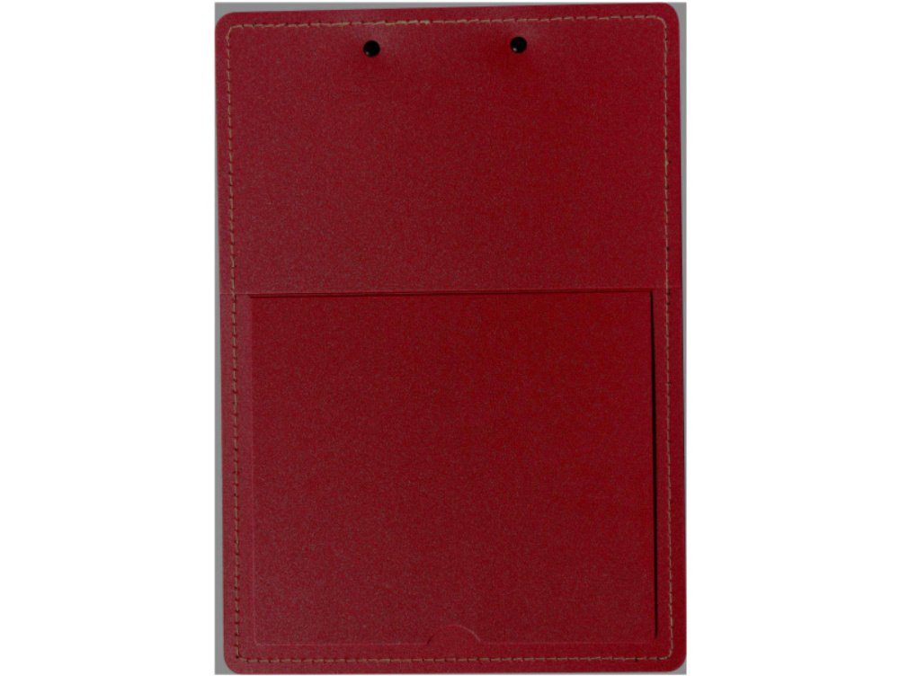 Kranholdt Schreibmappe Präsentationsklemmbrett / Standklemmbrett (1-St), mit Rot Aufstellfunkion Klemmmechanik, mit genäht A4