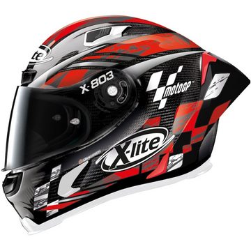 X-lite Motorradhelm X-Lite X-803 RS Ultra Carbon MotoGP Carbon / Rot Integralhelm L