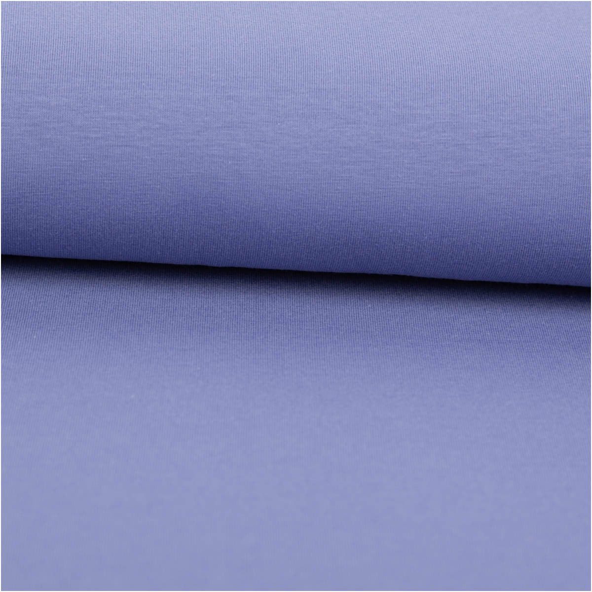 SCHÖNER LEBEN. Stoff Jersey Stoff Meterware Baumwolljersey einfarbig Lavendel 150cm, allergikergeeignet,nachhaltig,atmungsaktiv,pflegeleicht