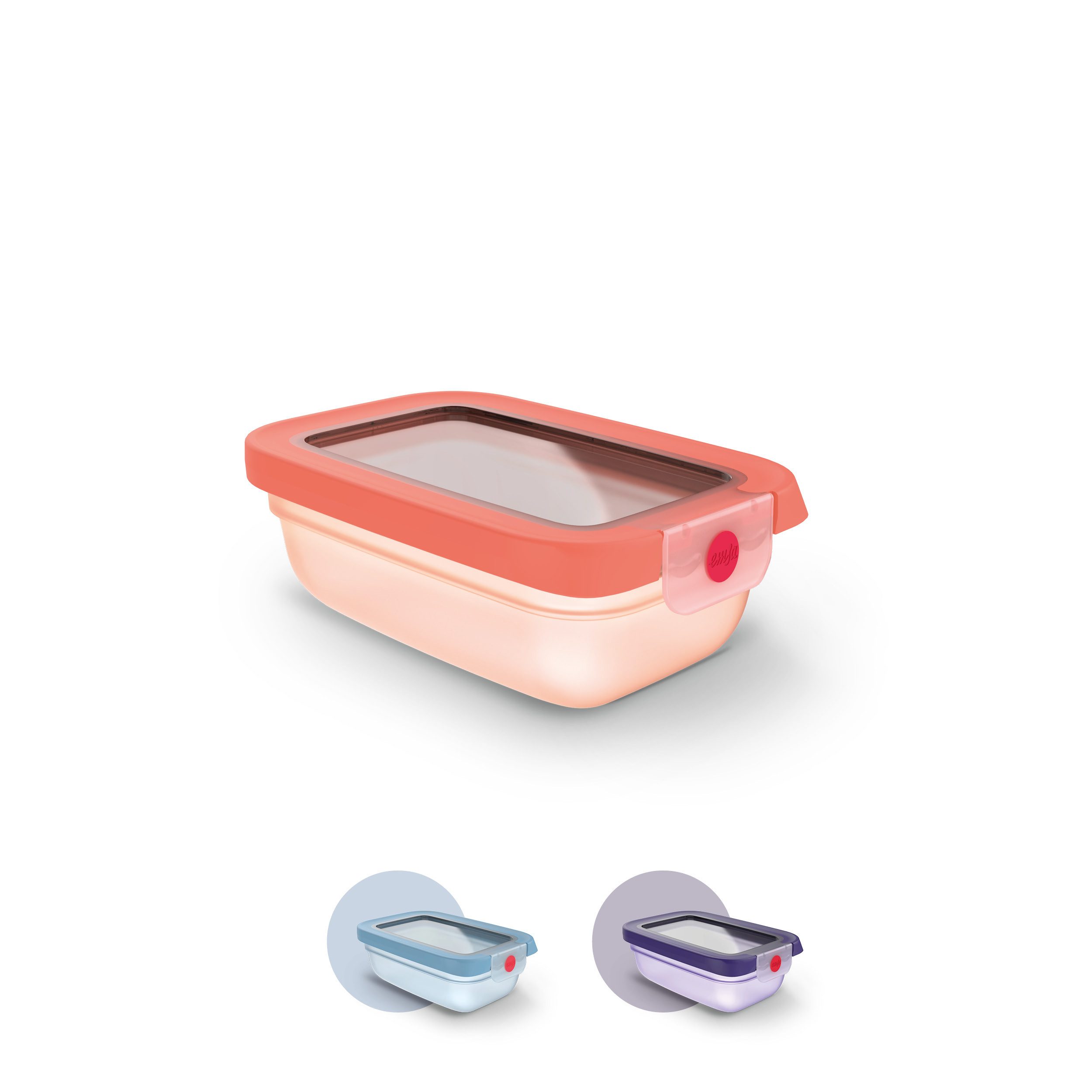 Emsa Frischhaltedose oneClick, Polyprophylen (PP), (1-tlg), verschlossen mit nur 1 x Klick, 100% dicht, made in Germany