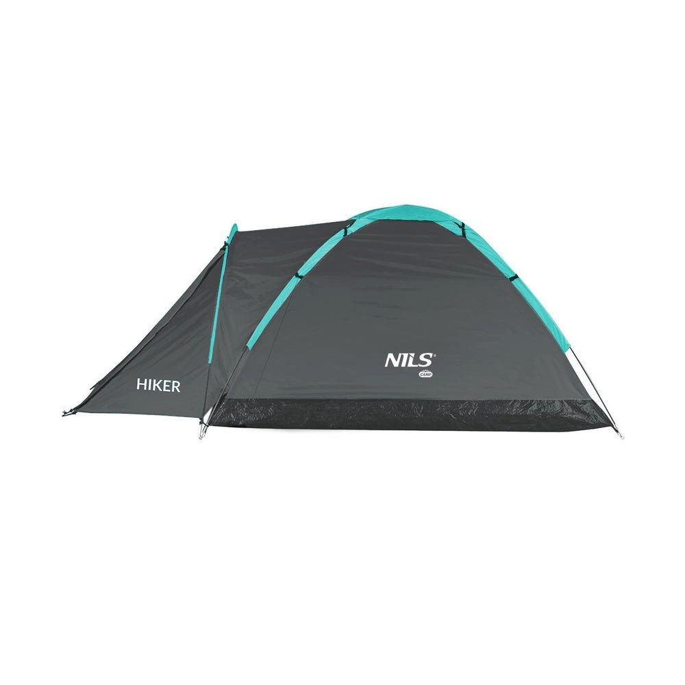 NILS CAMP Gruppenzelt Campingzelt 2-Personen Trekkingzelt, Personen: 2 (Spar-Set, 1 tlg., Einfache Montage), zwei Personen mit zusätzlichem Vorraum zum Verstauen