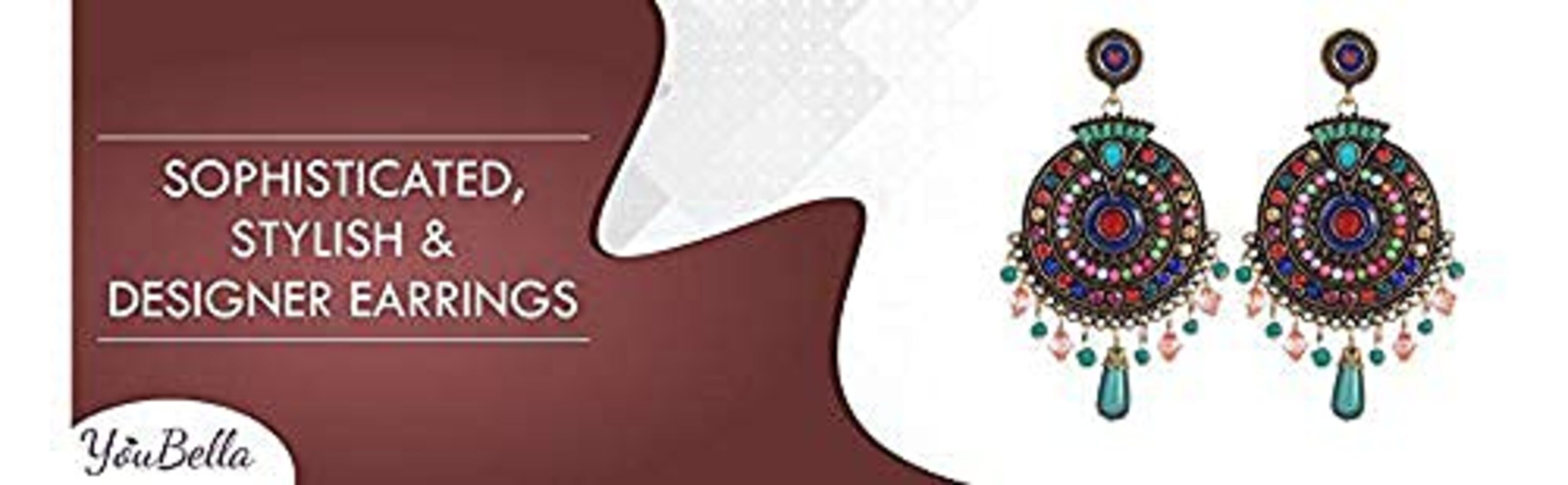 YouBella Ohrhänger-Set Bohemian Multi-Color Nickel Ohrringe Für Frauen & Mädchen (Enthaltene Komponenten: 1 Paar Ohrringe, Perfekt für besondere Anlässe, zum Ve – Bild 5 von 5