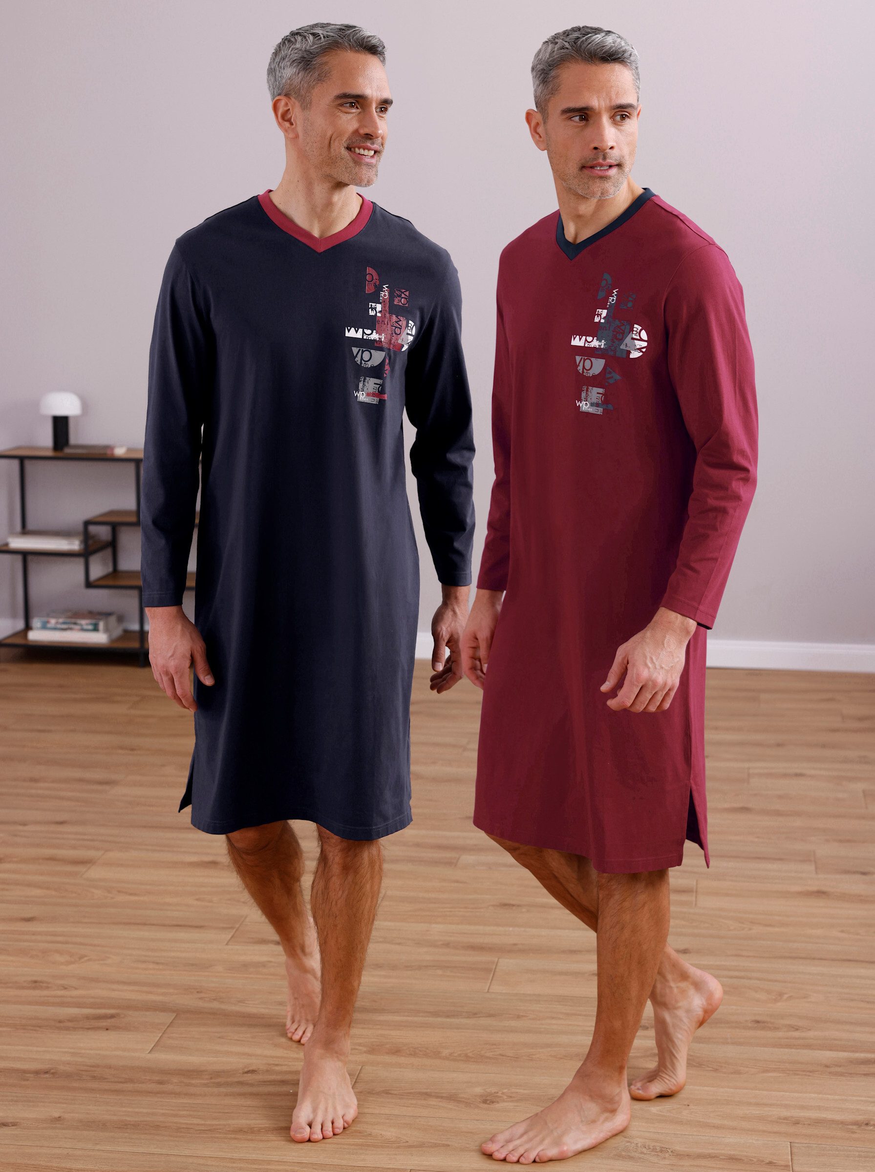 Witt Unterhemd Nachthemden Langarm (2-St) Länge ca. 115 cm