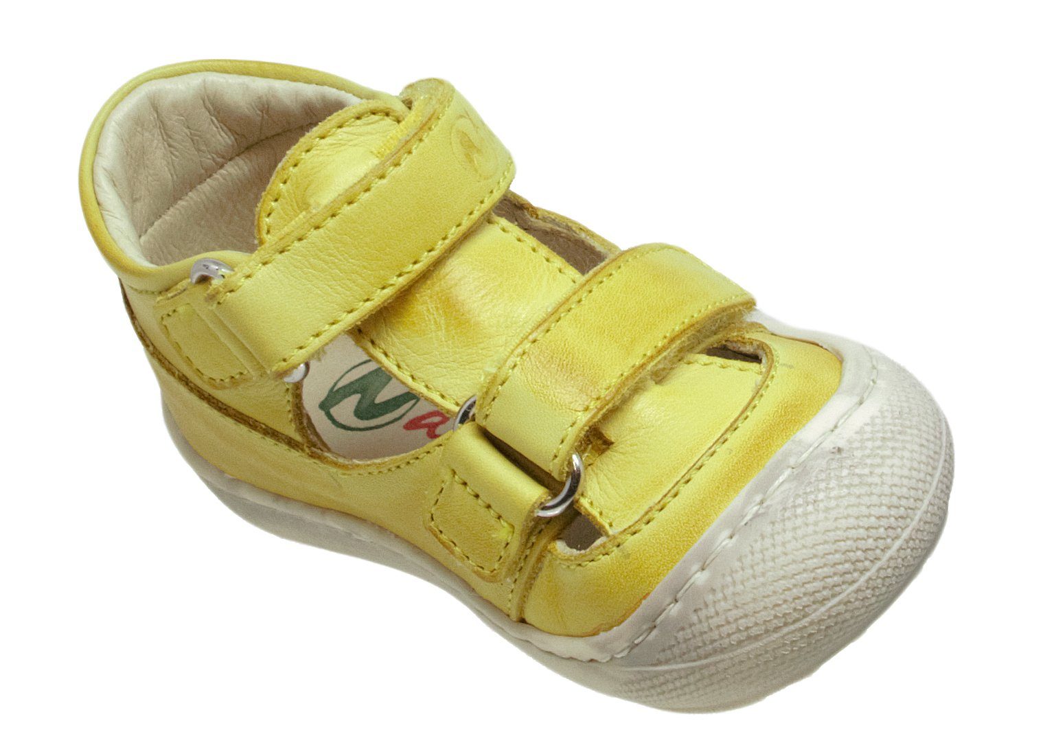 Lauflernschuhe Puffy Klett Baby Gelb Sandalette Yellow Sandalen Naturino Naturino