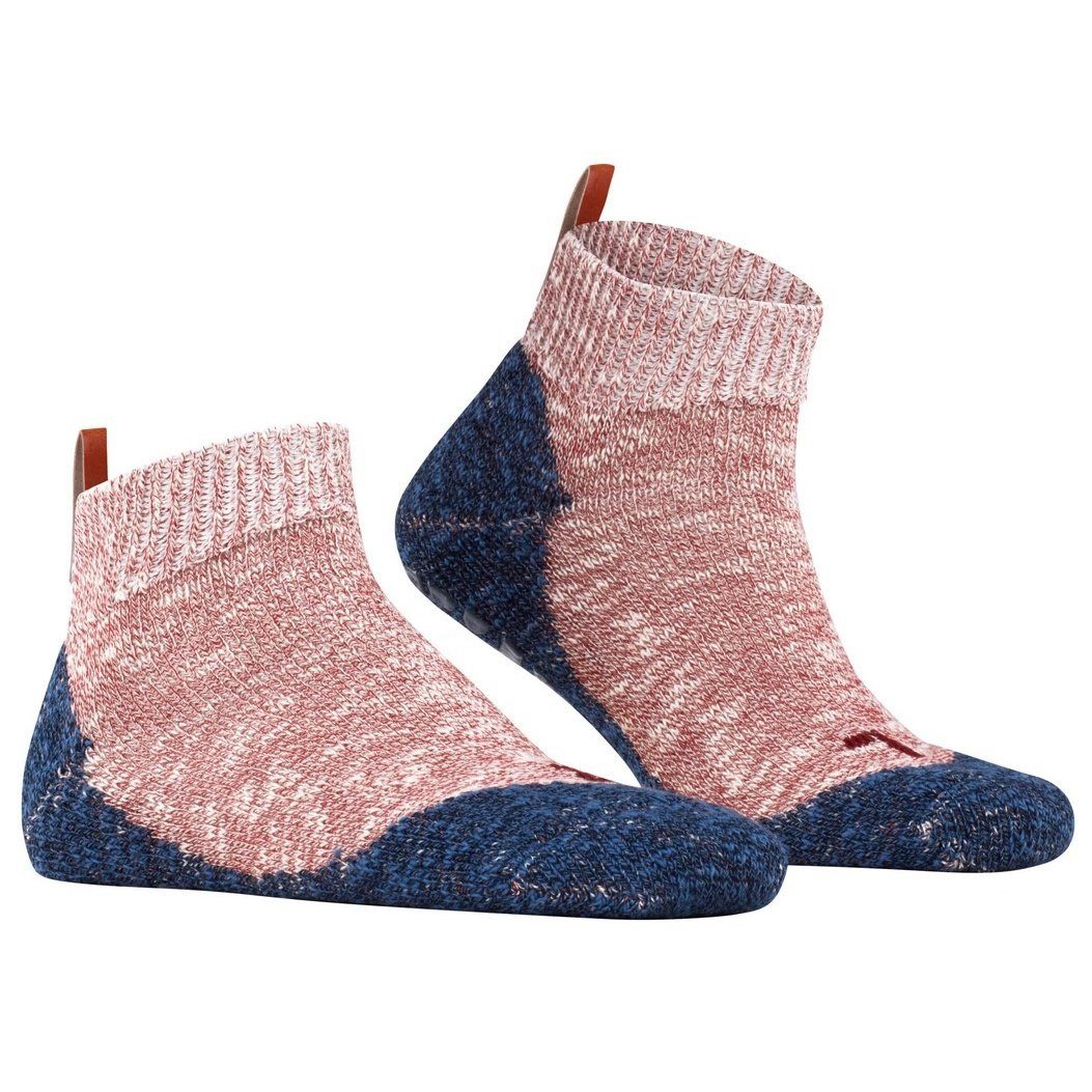 FALKE Socken Tagessocke Quarter Lodge Homepad rot/blau Herren - 1 Paar