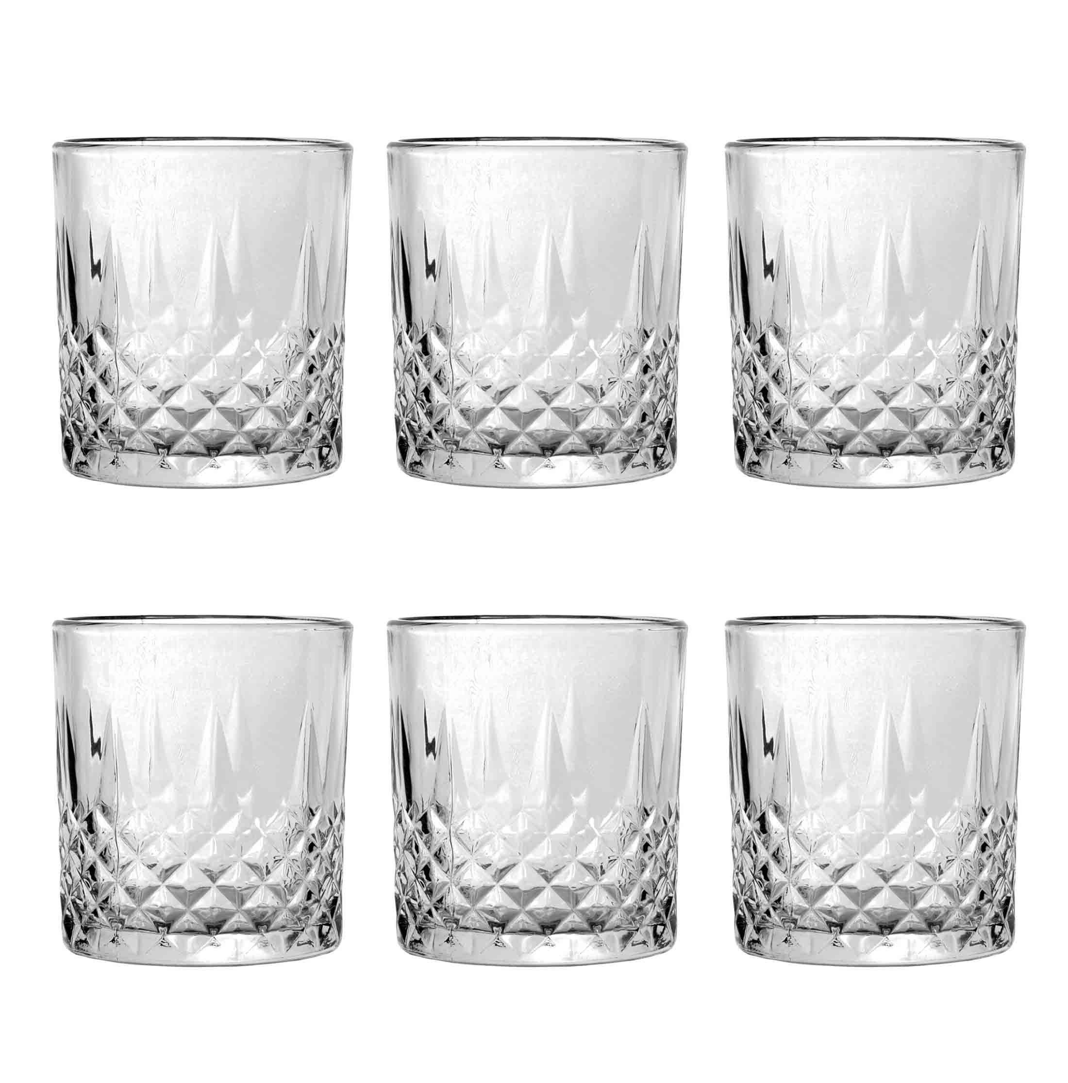 KS-Direkt Whiskyglas Whiskyglas Gläser Set Kristallglas 340 ml Whisky-Glas, Spühlmaschinenfest