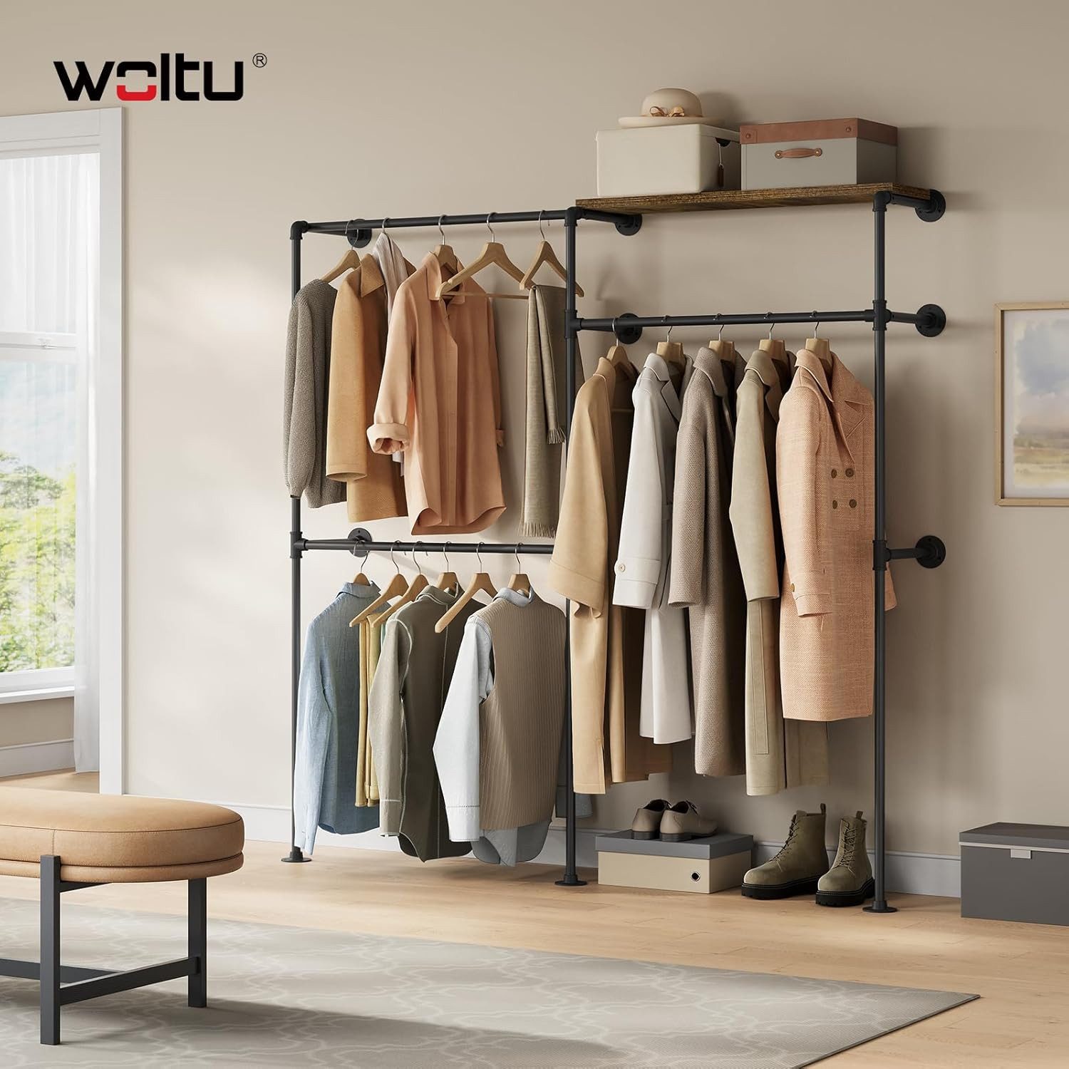 Woltu Kleiderständer, (1 St), offener Kleiderschrank günstig online kaufen