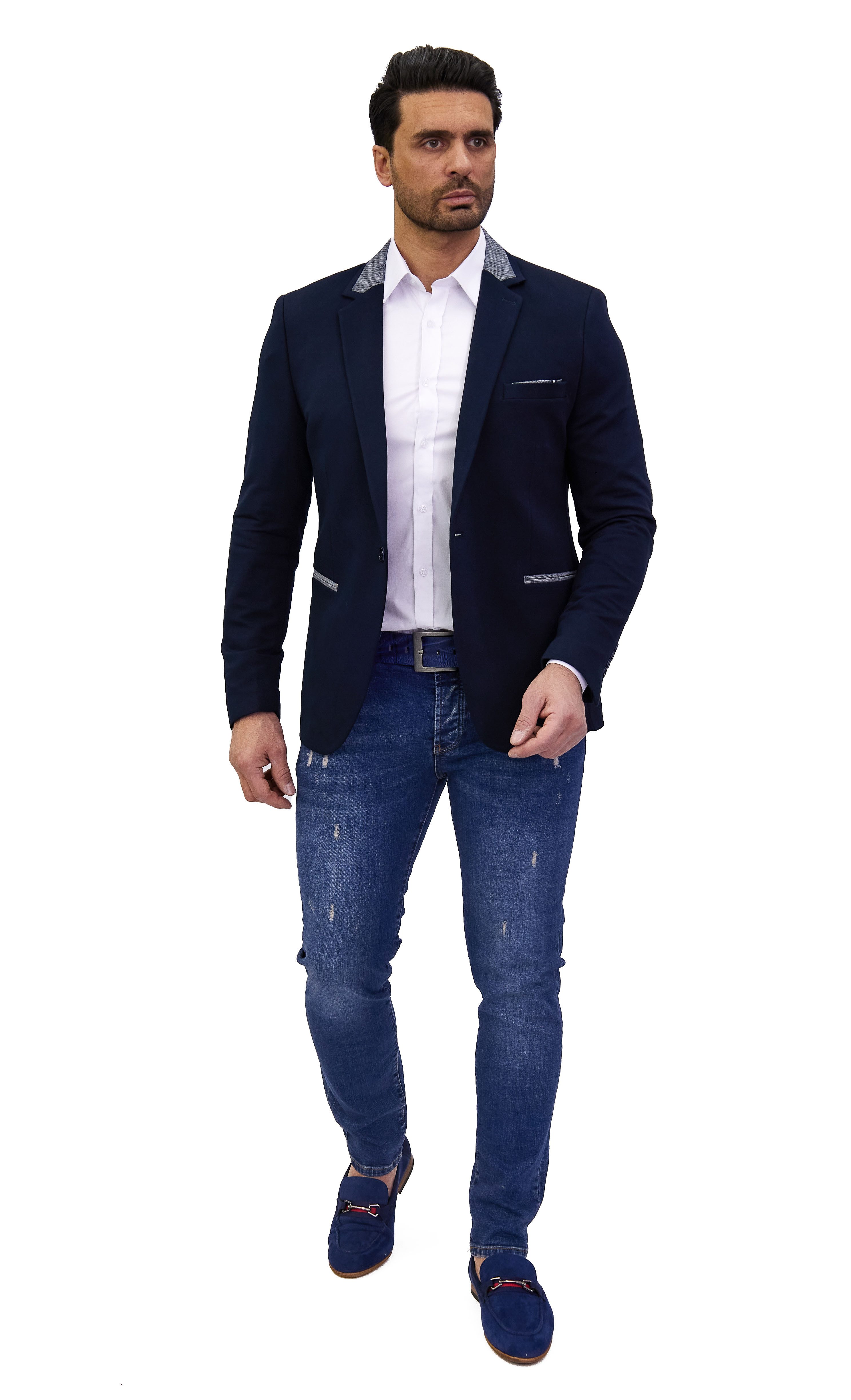 Denim Distriqt Jerseysakko Sportliches Herren Jersey günstig online kaufen