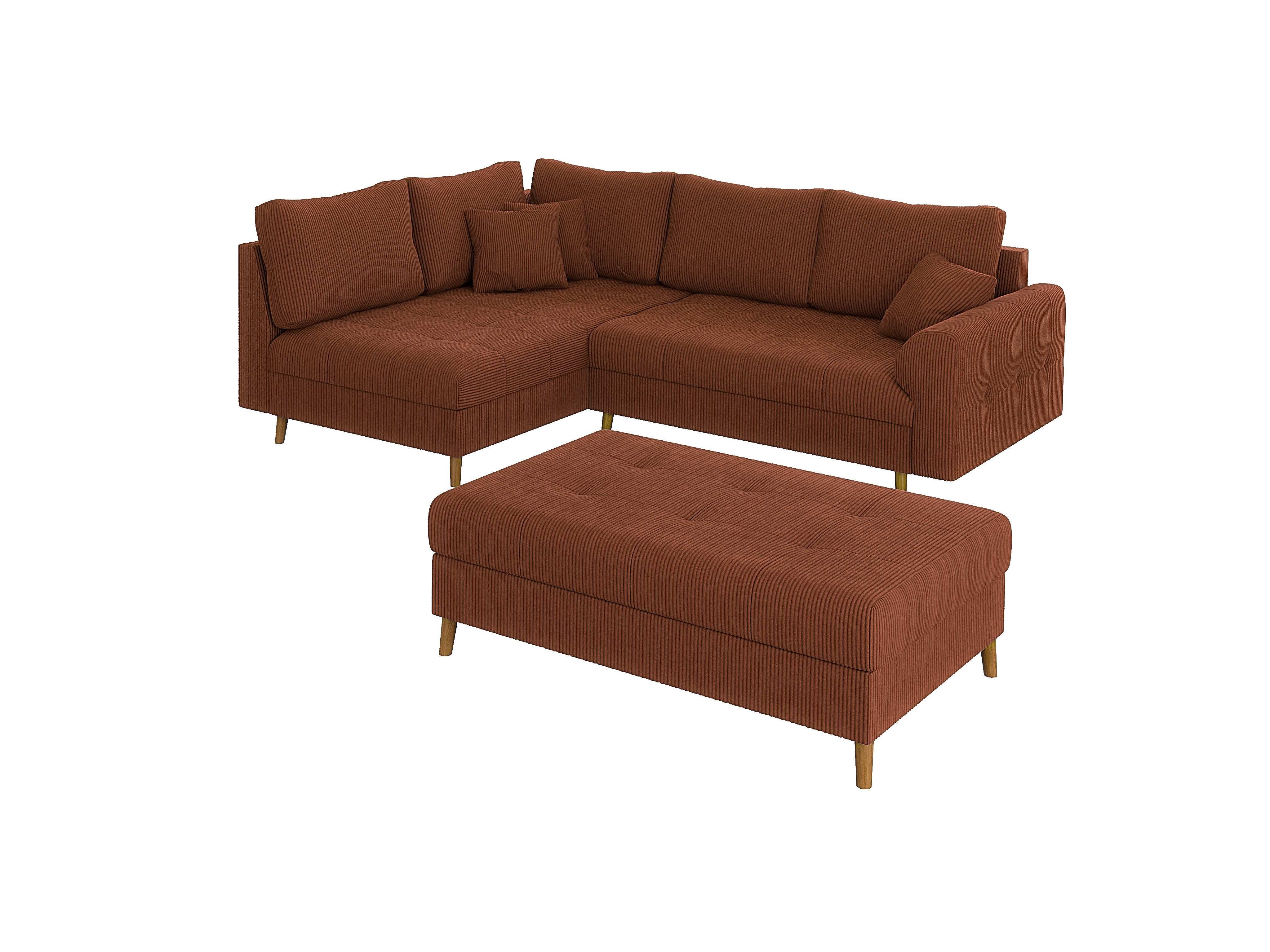 S-Style Möbel Ecksofa und Hocker Zara günstig online kaufen