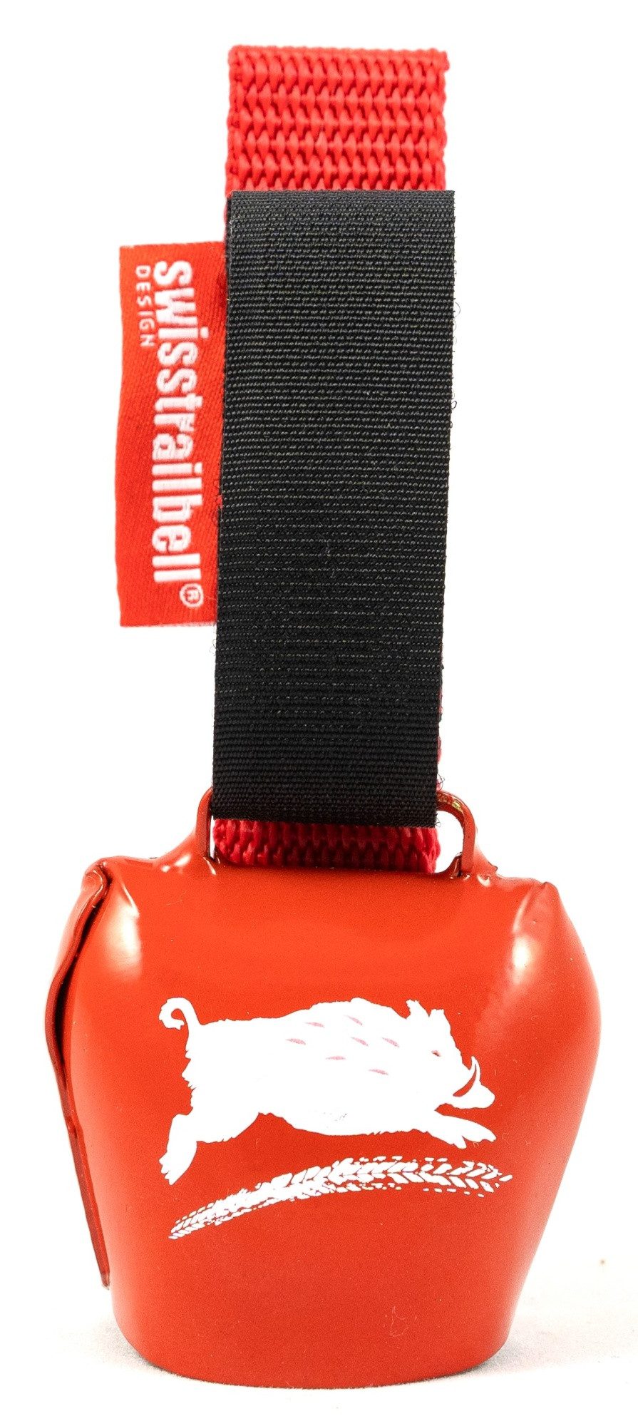 Fahrradklingel Braveheart Edition Deep RED: "Be Wild", rotes Band, Trailbell
