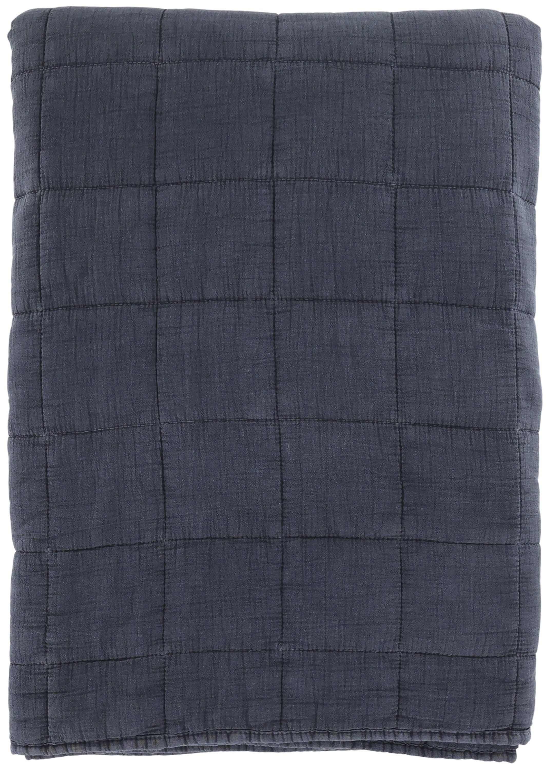 Chic Antique Tagesdecke Chic Antique - Decke Quilt Tagesdecke Bettdecke 240x240cm Midnight