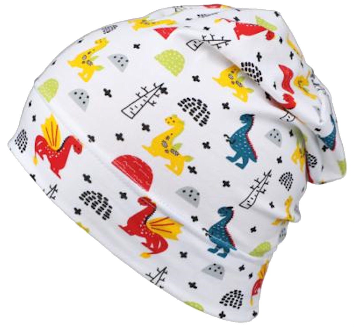 Beanie Fiebig Beanie Mütze Drachen Jungen Sommermütze